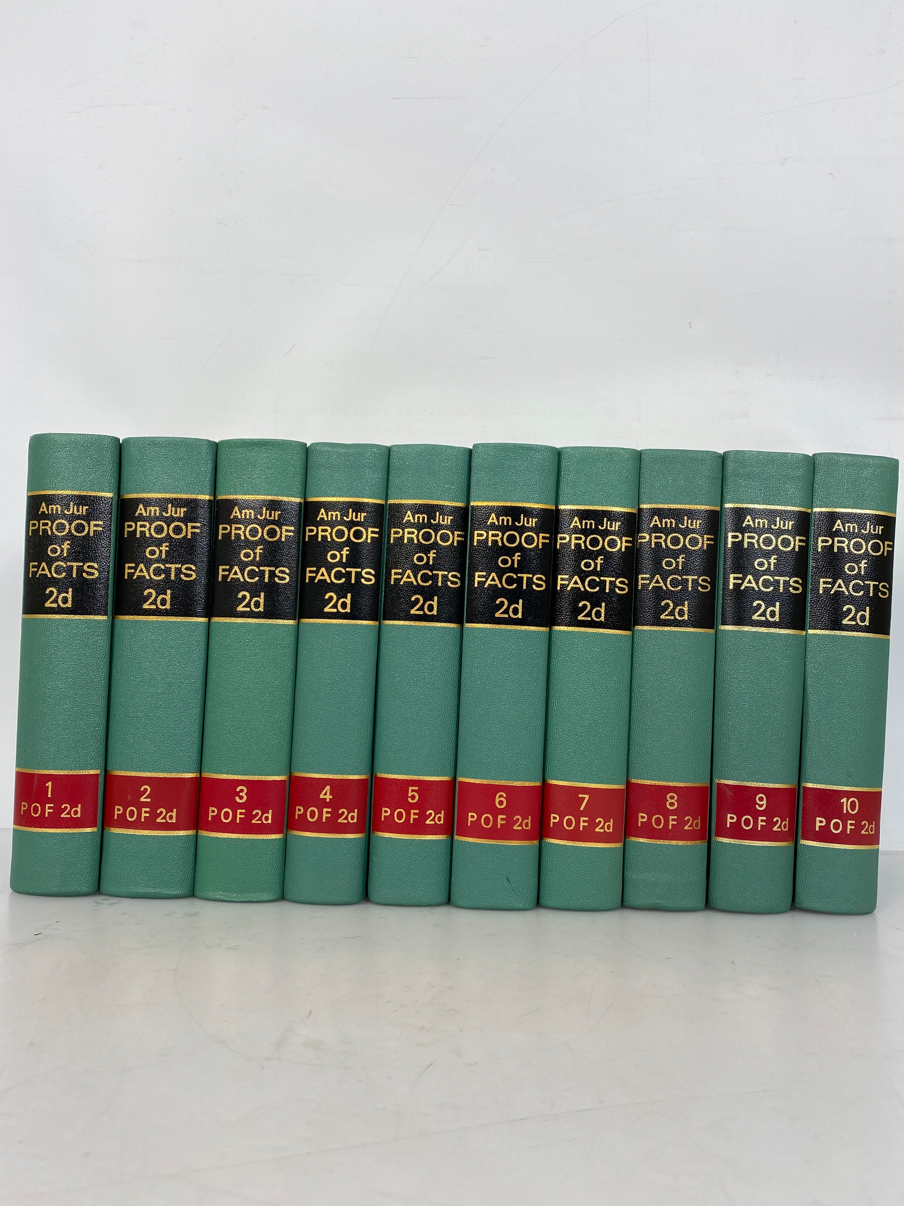 American Jurisprudence Proof of Facts 2d Second Series First 10 Volumes HC