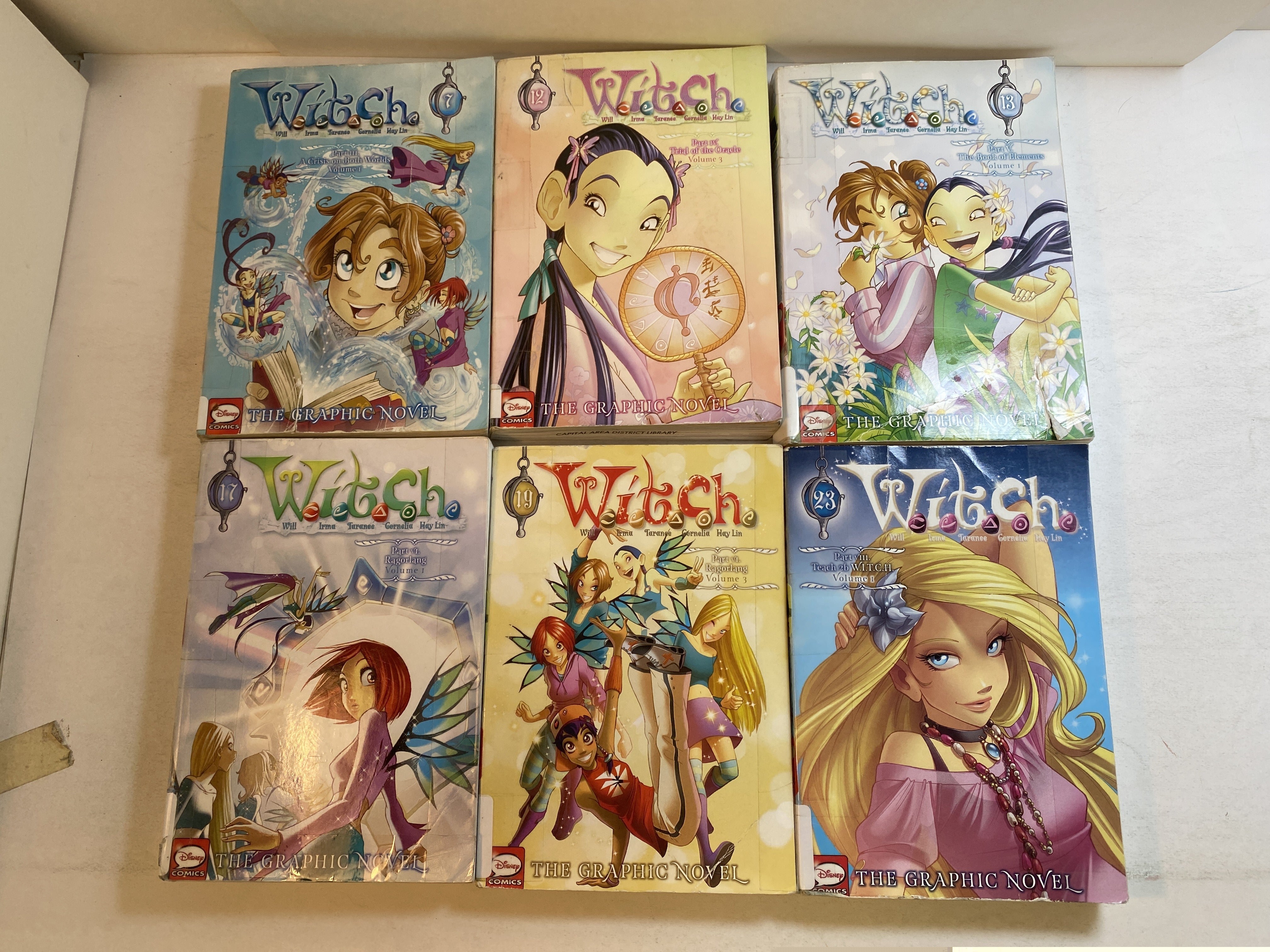 Lot of 6 Witch Graphic Novels SC Ex Lib 2018-2021