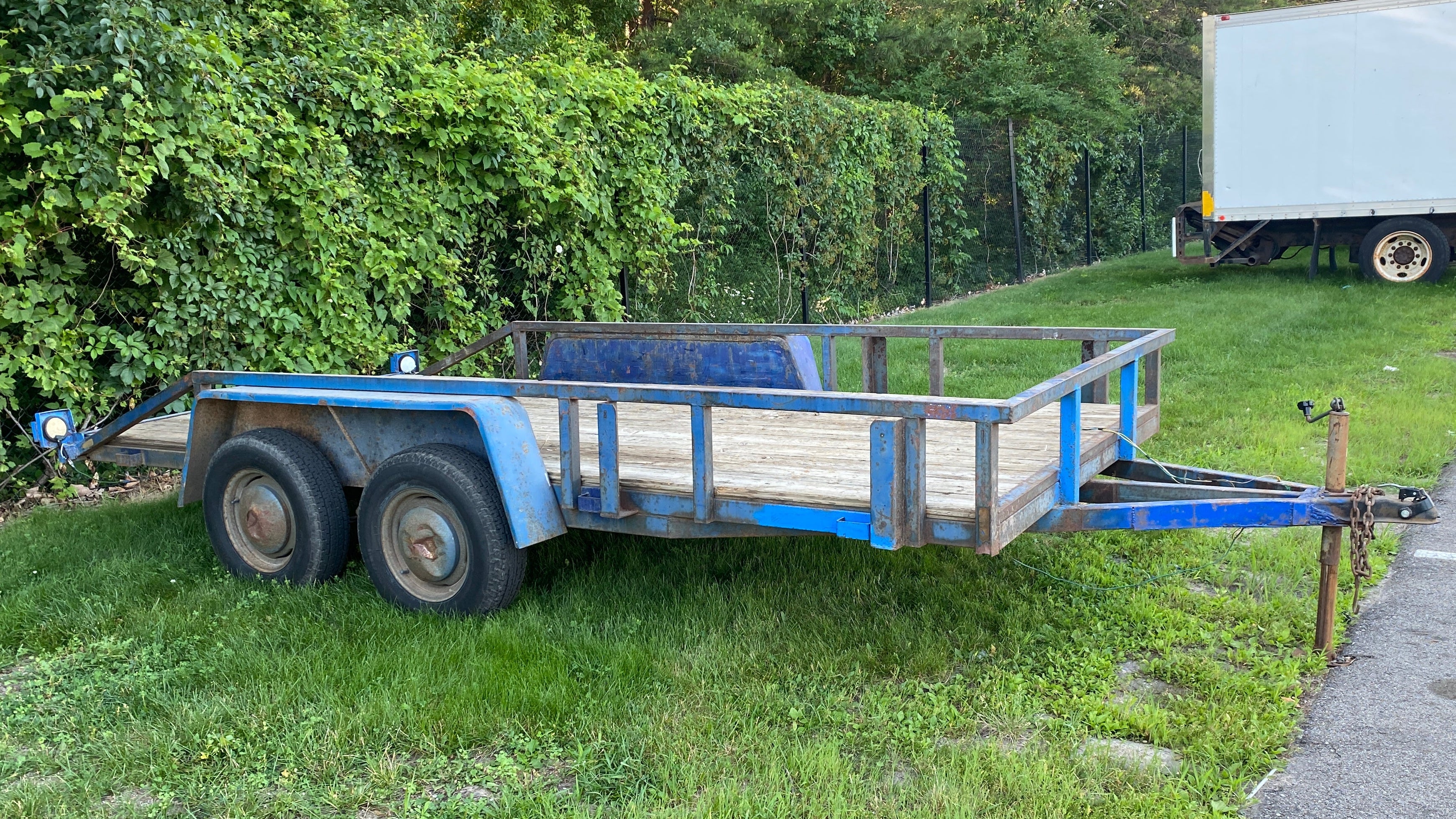 Metal Blue 18 Ft All Purpose Trailer