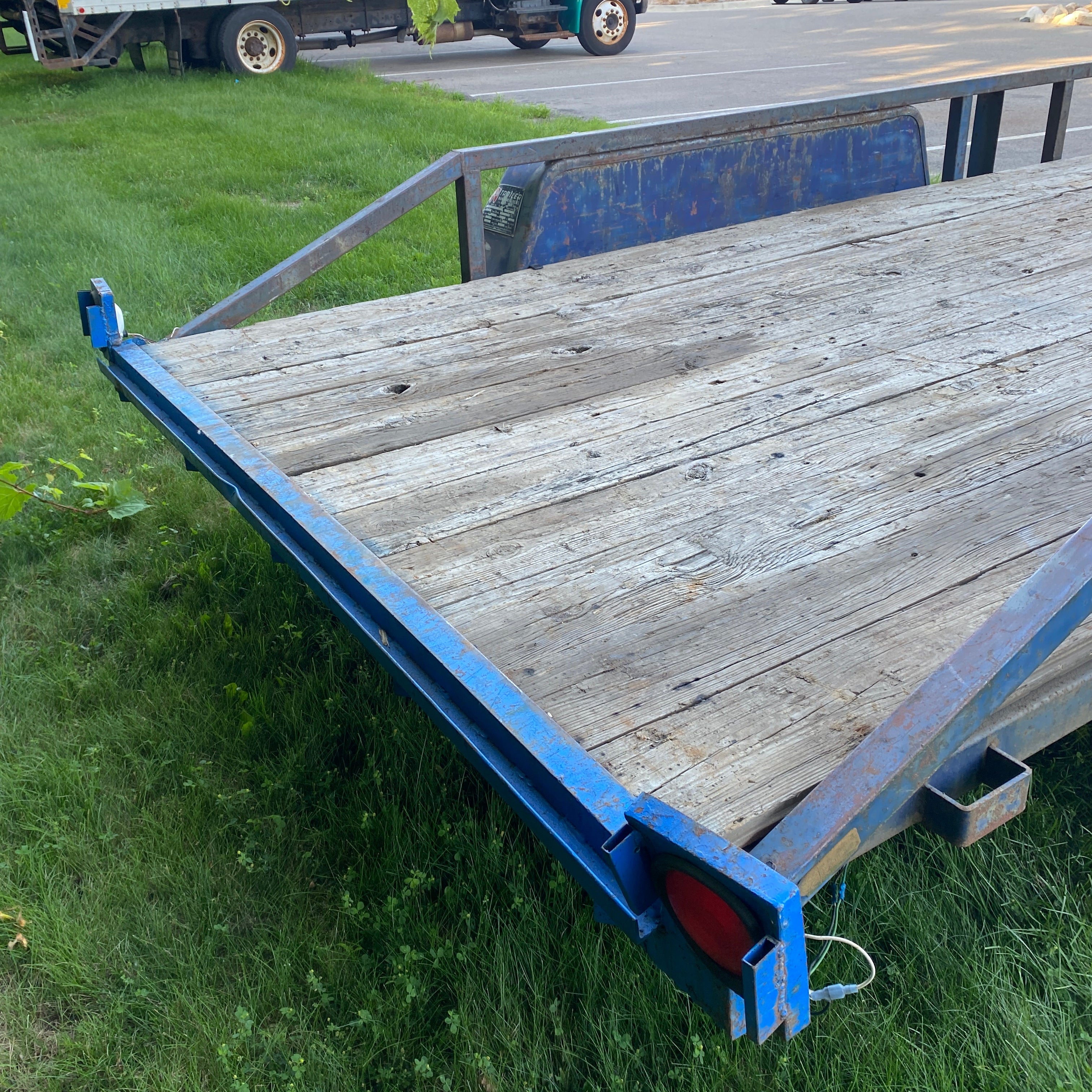 Metal Blue 18 Ft All Purpose Trailer