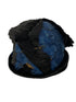 Antique 1920s Import New York Black Velvet Hat with Bird Feather Embellishments *Needs Repair*