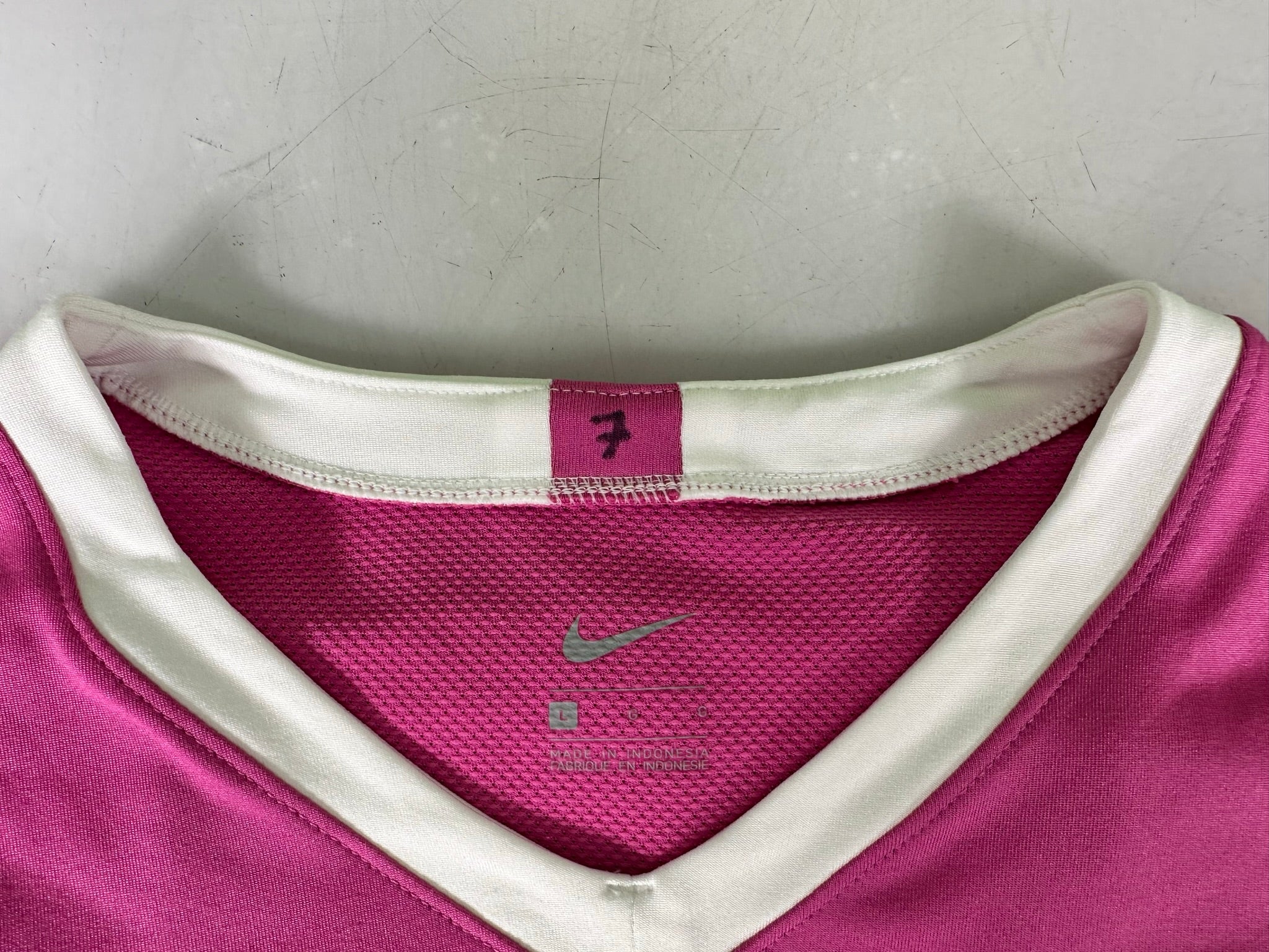 Nike Pink MSU Long Sleeve Volleyball Jersey #7 Women's Size L