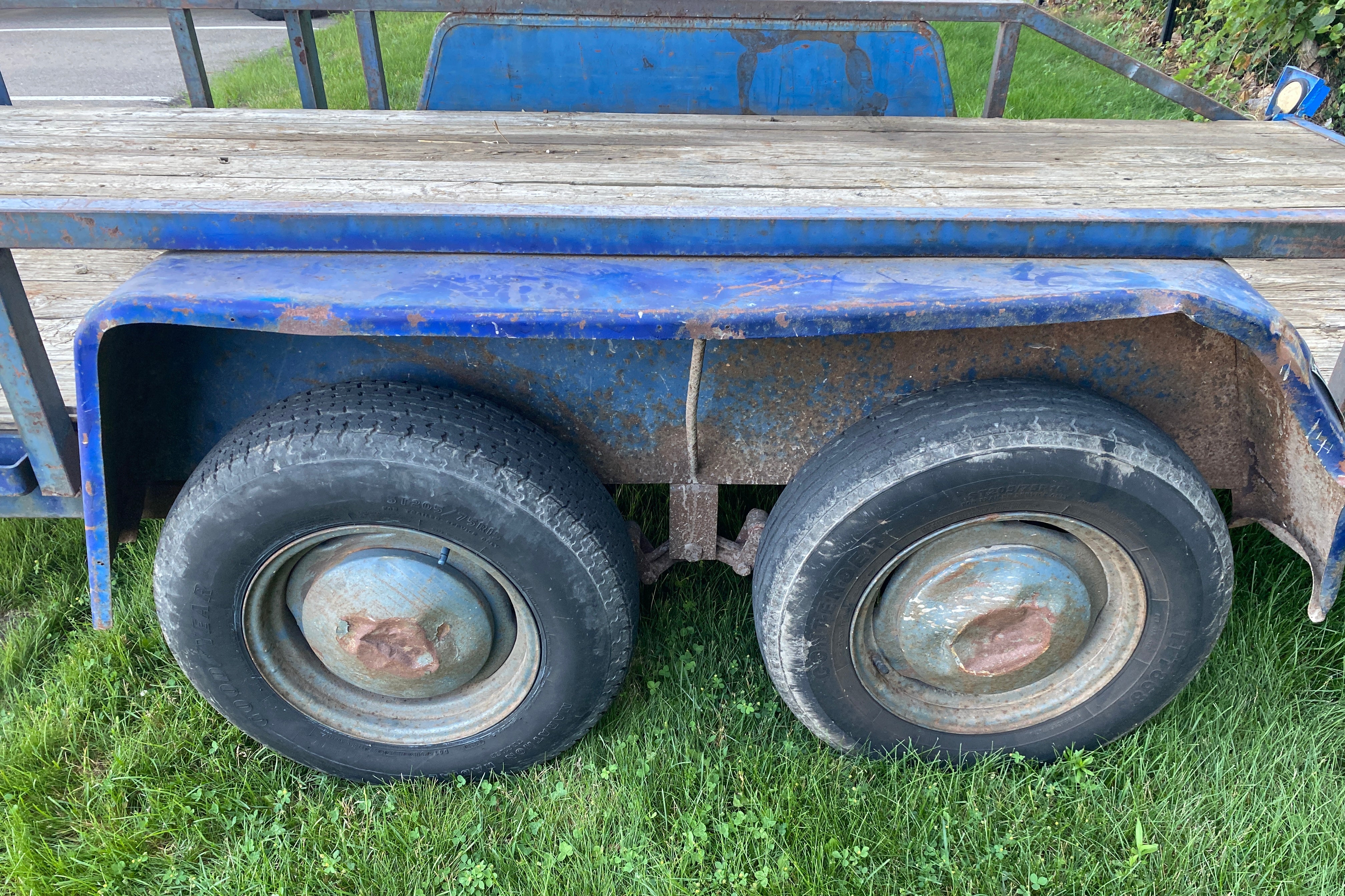 Metal Blue 18 Ft All Purpose Trailer