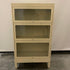 White Barrister Glass Front Cabinet w/ Metal Base (3 Stack)