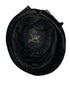 Antique 1920s Import New York Black Velvet Hat with Bird Feather Embellishments *Needs Repair*