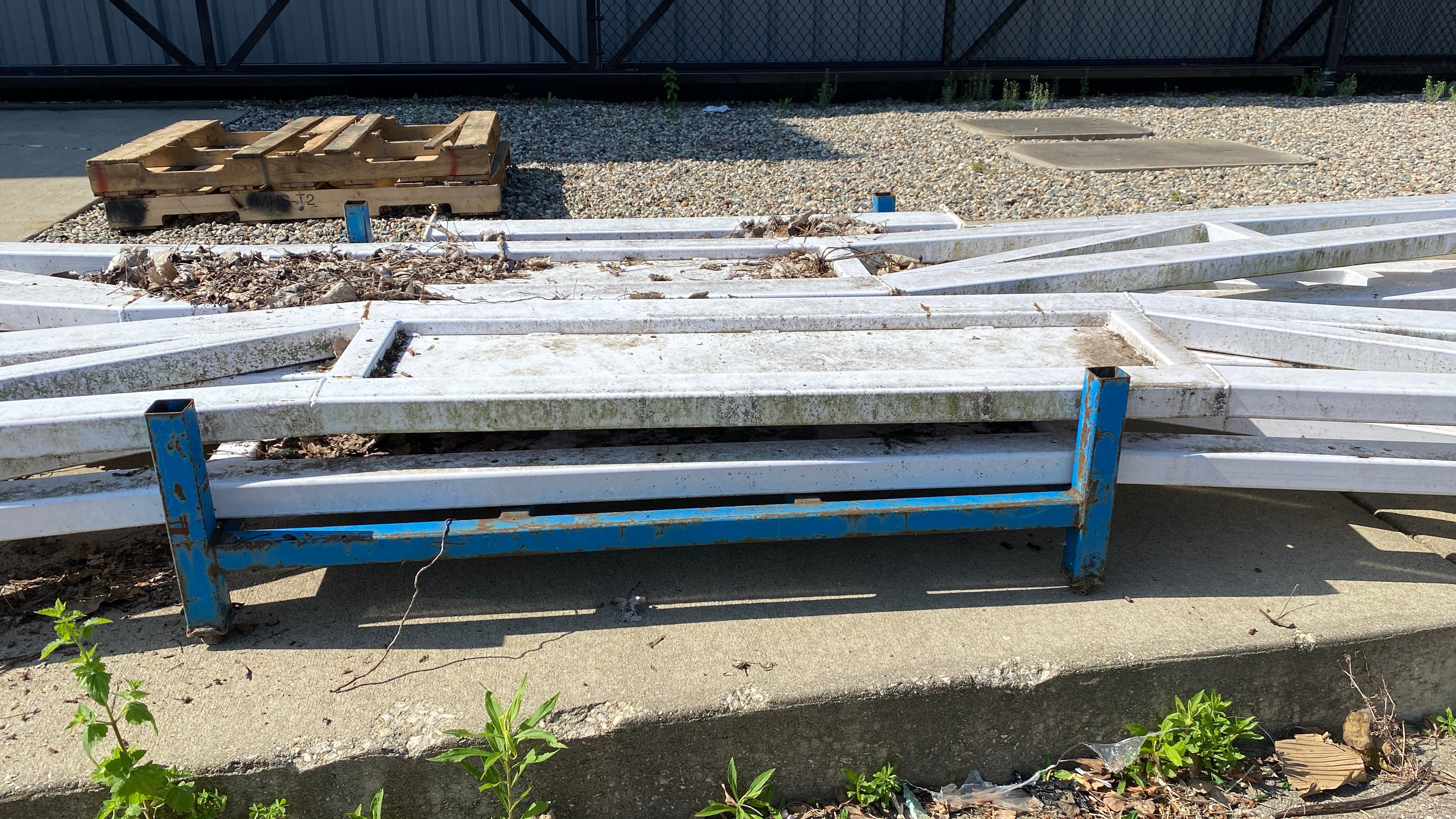 White Metal Roof Truss