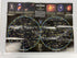 6 National Geographic Maps/Posters incl Moon Landing/Mars/The Heavens