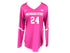 Nike Pink MSU Long Sleeve Volleyball Jersey #24 Women's Size XL