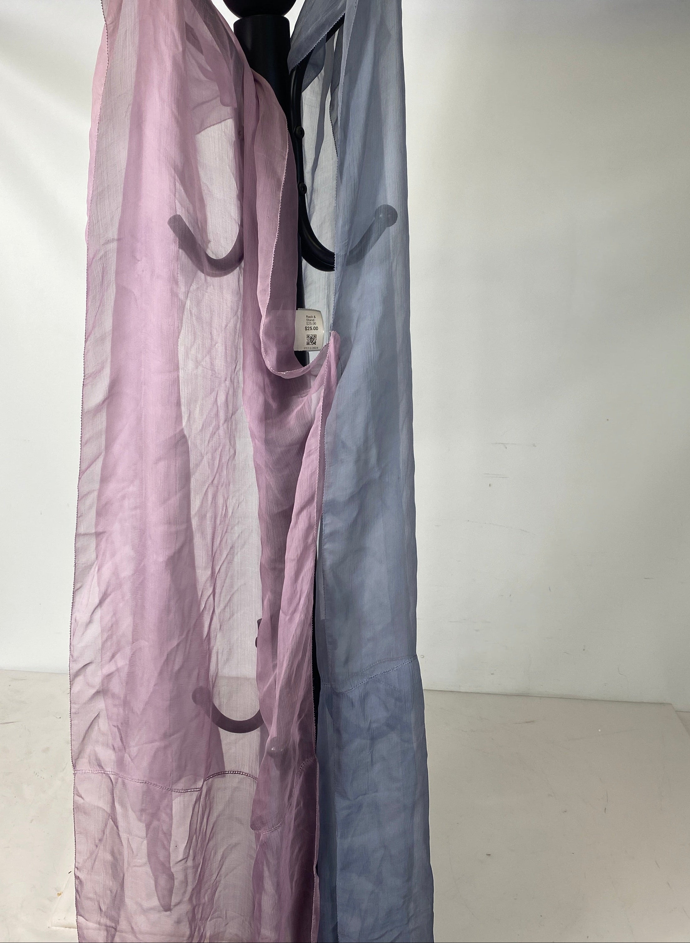 Vintage 1970s-1980s Sheer Purple and Blue Robe