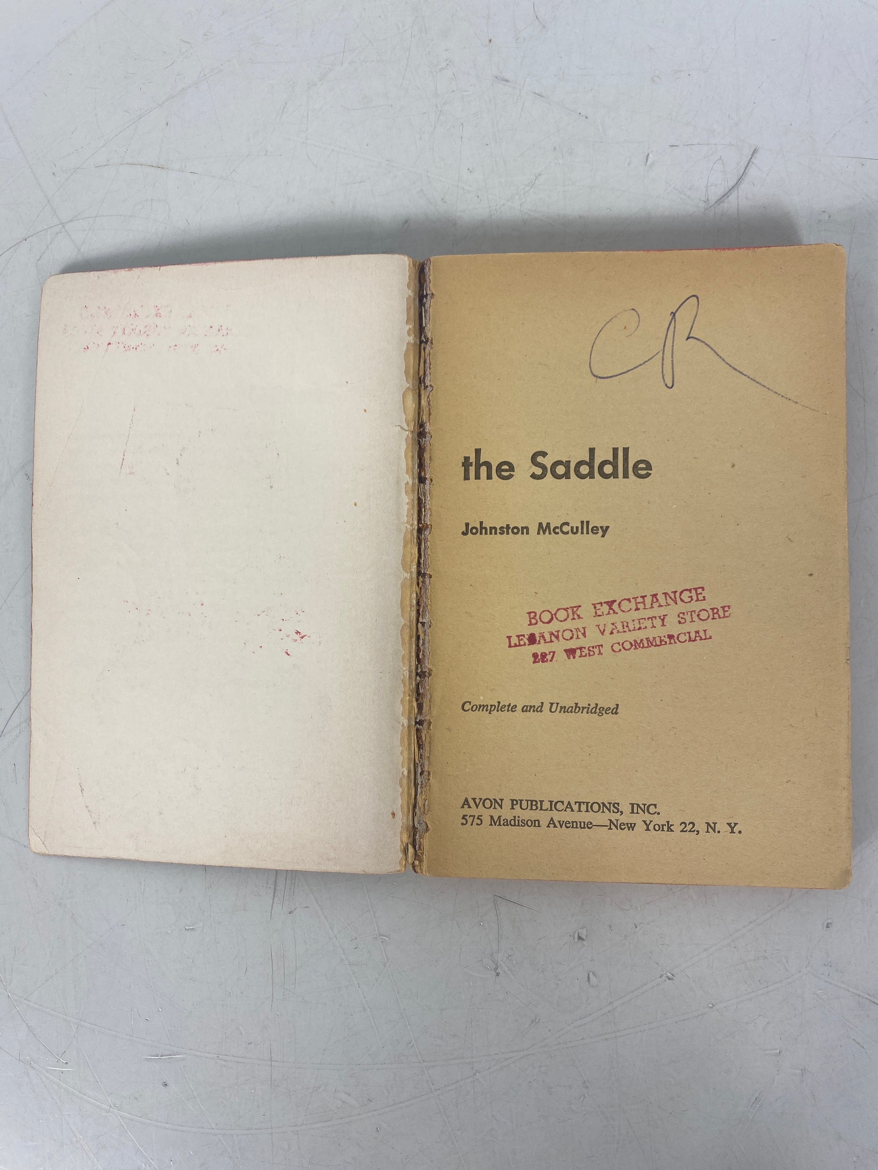 Blood on the Saddle Johnston McCulley SC