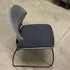 Grey Plastic Rounded Stackable Chair