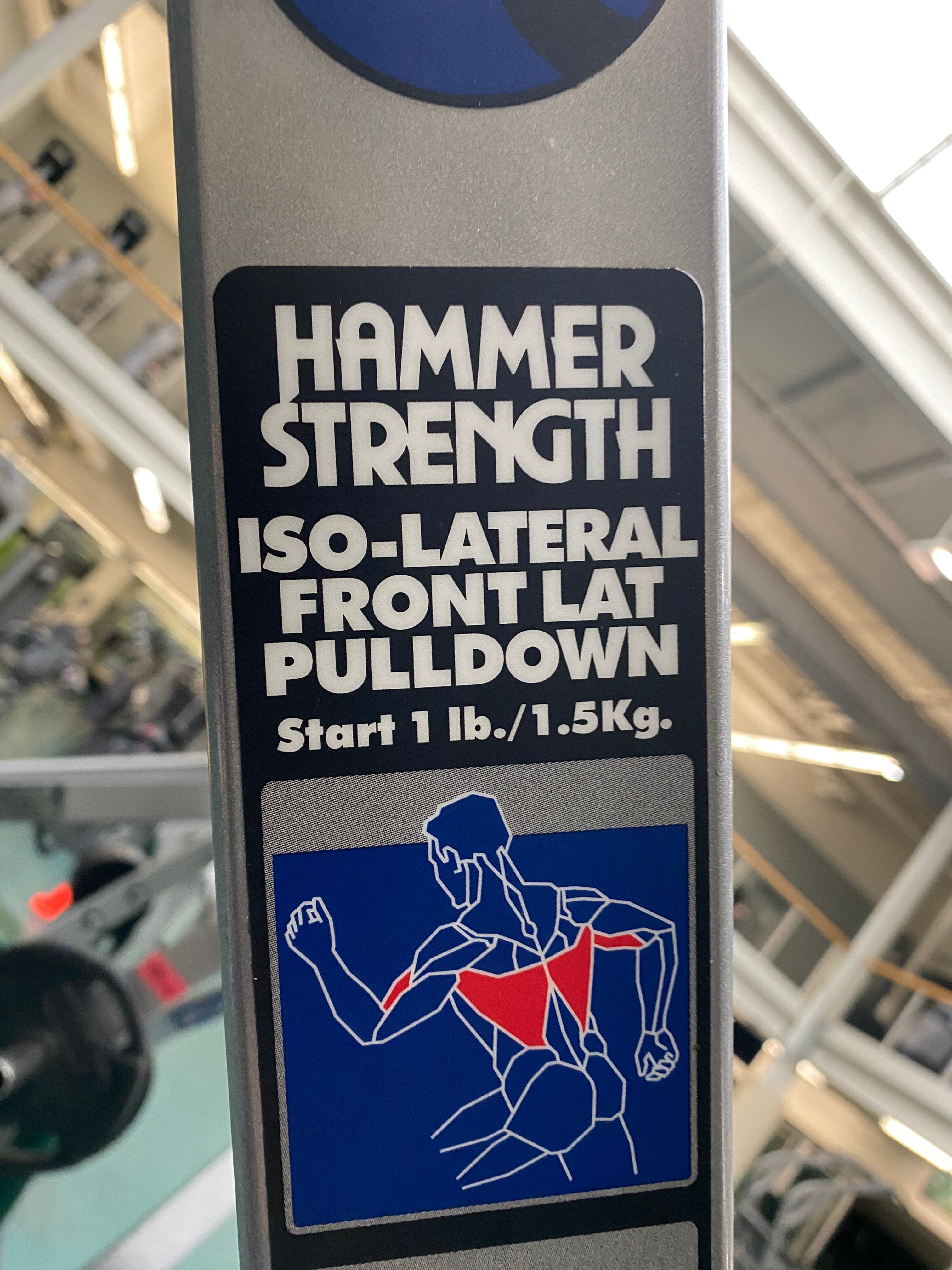 Hammer Strength Iso-Lateral Front Lat Pulldown Machine