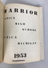 1953 Utica High School Yearbook Utica Michigan HC Ex-Library