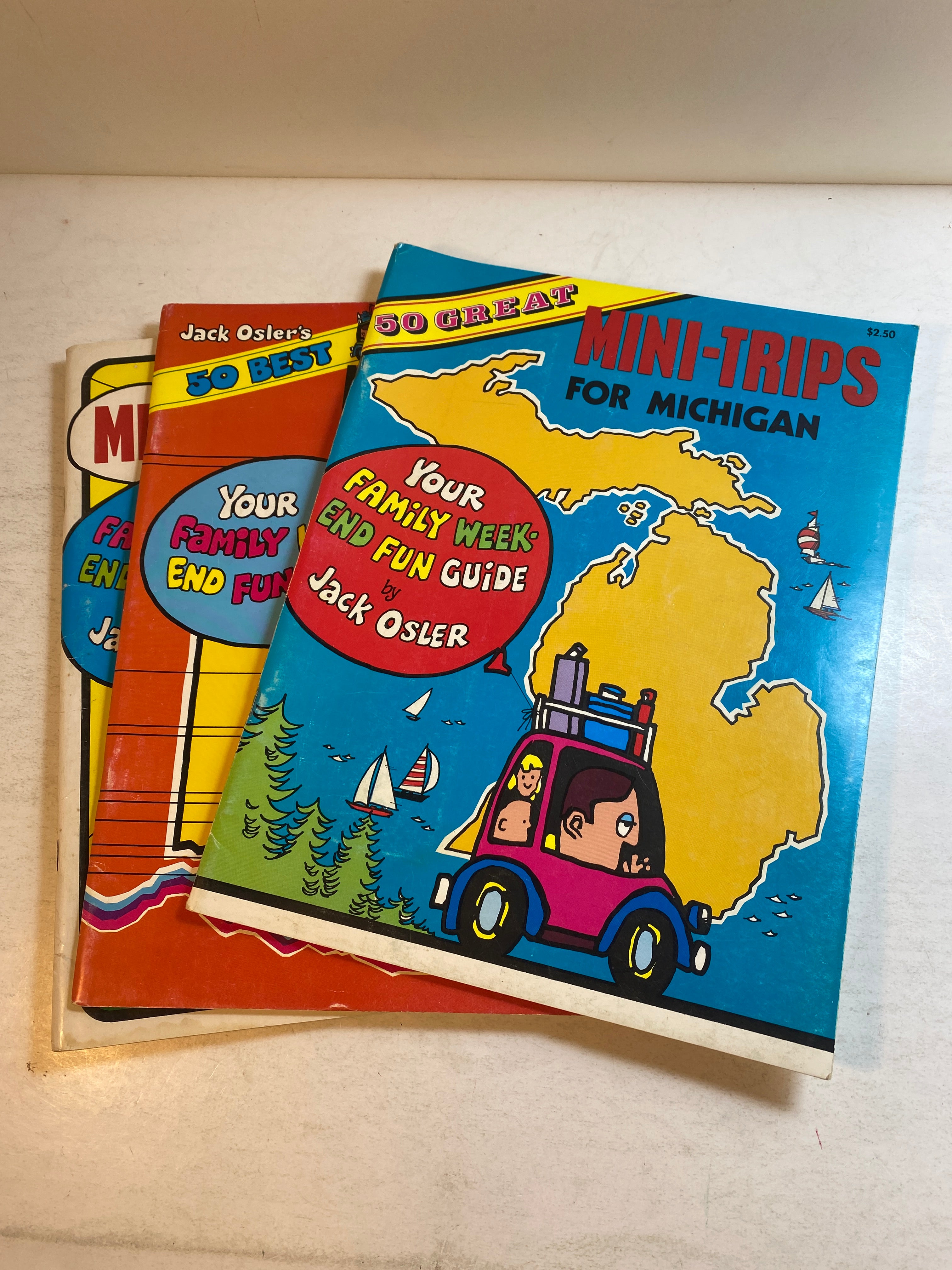 Lot of 3 Vintage Mini Trips Books Michigan Ohio Kentucky 1977