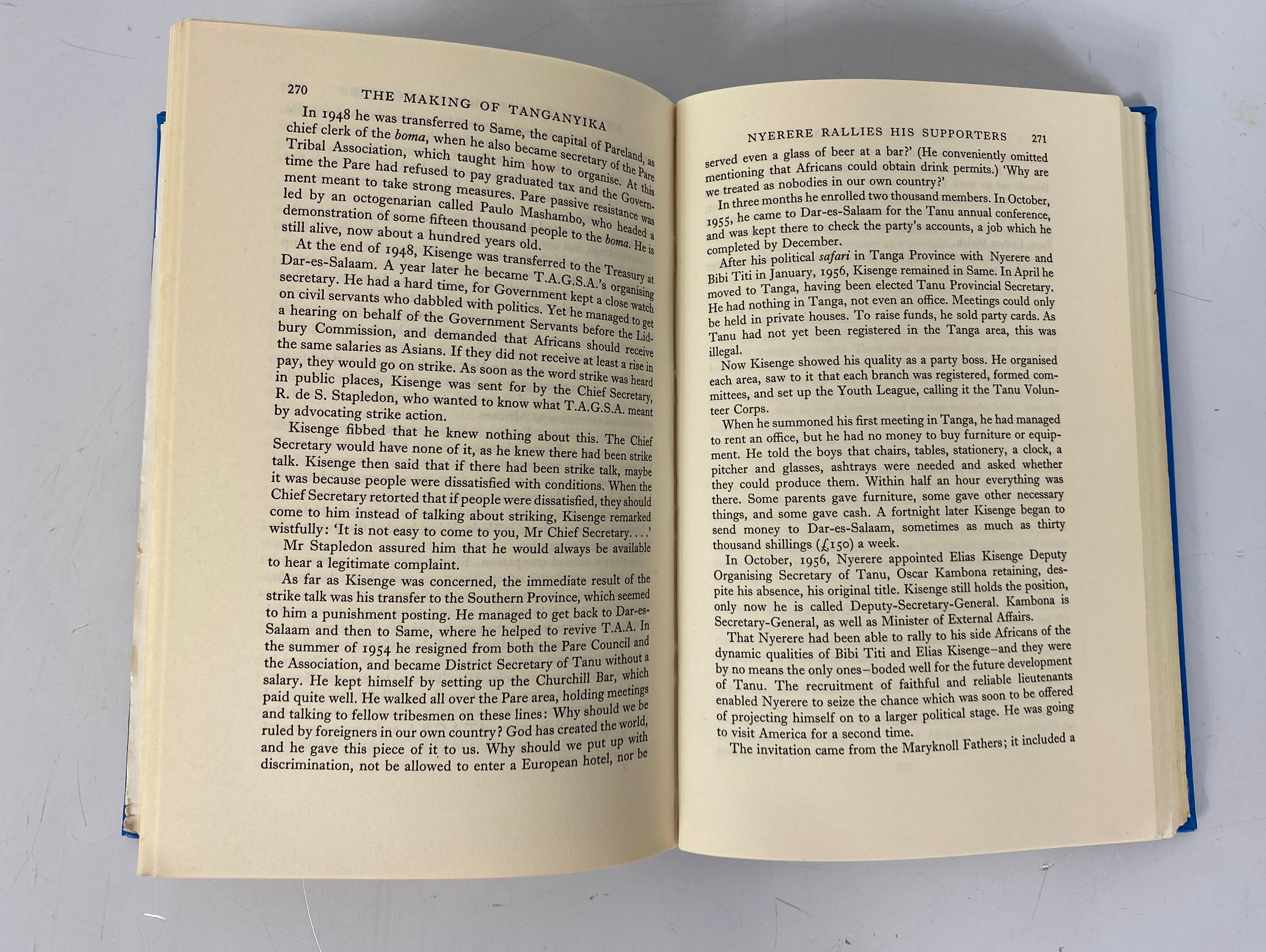 The Making of Tanganyika by Judith Listowel 1965 HC Ex-Library