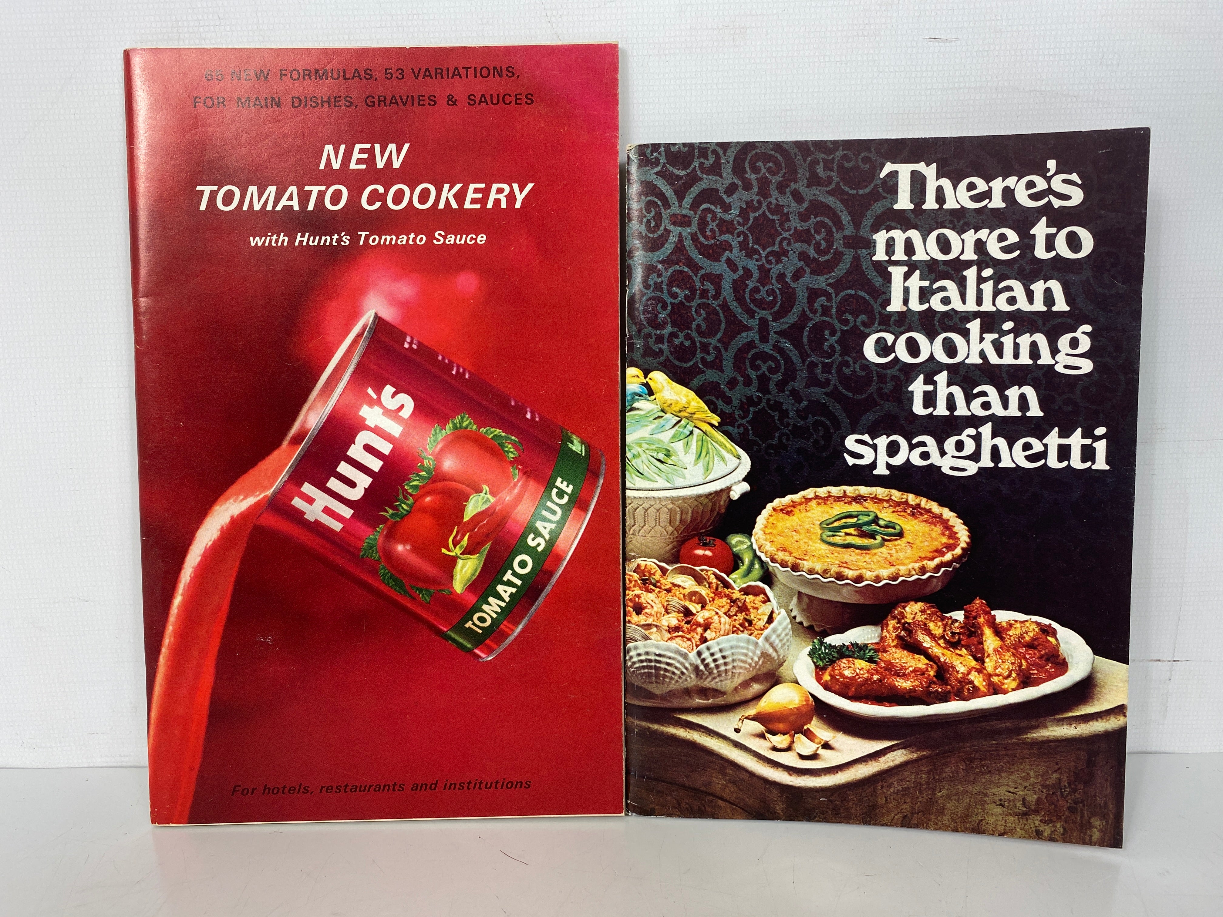 Lot of 2: Ragu More to Italian Cooking/Hunt's New Tomato Cookery Vintage SC