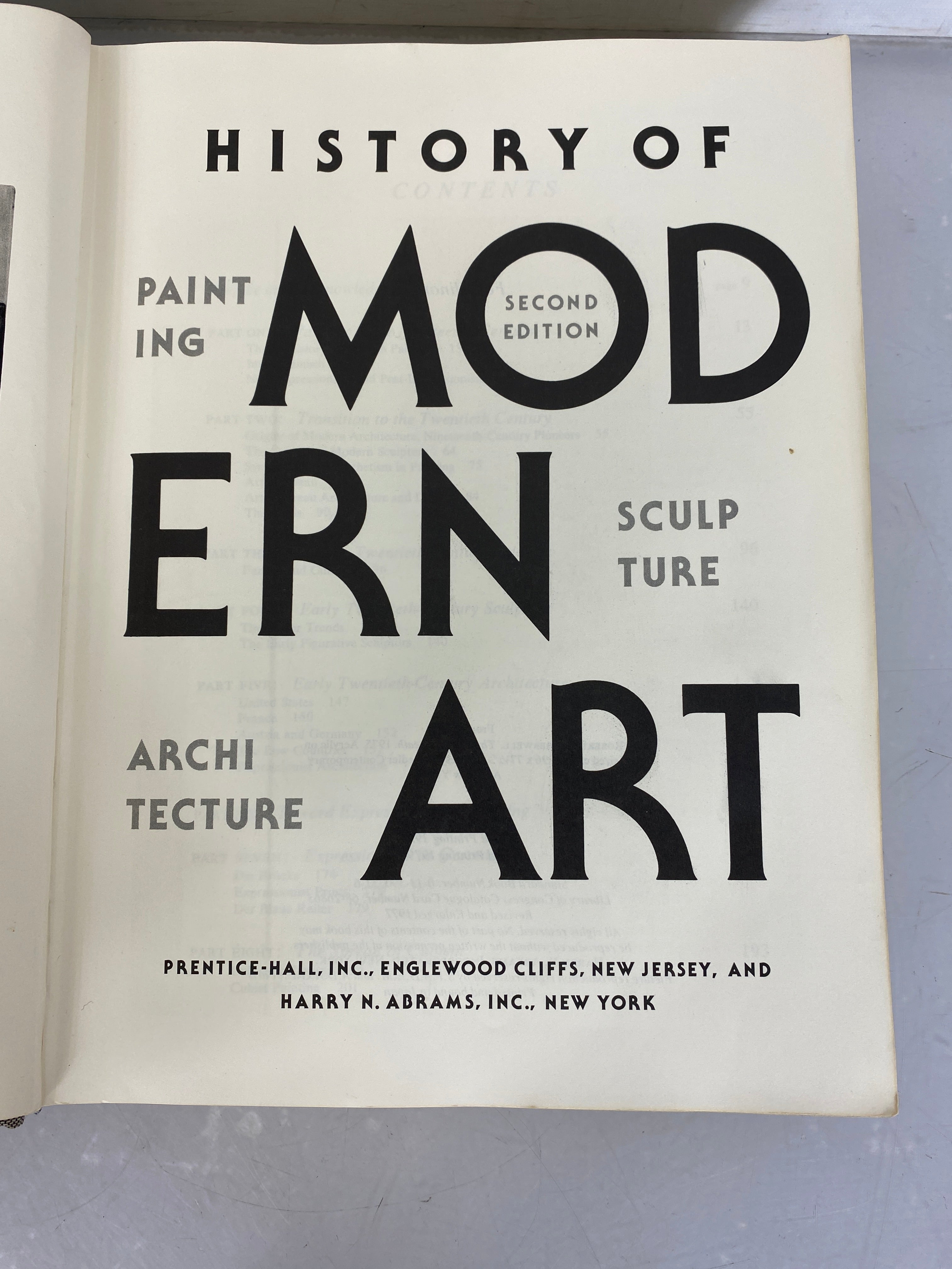 History of Modern Art by H.H. Arnason Third Printing 1979 HC