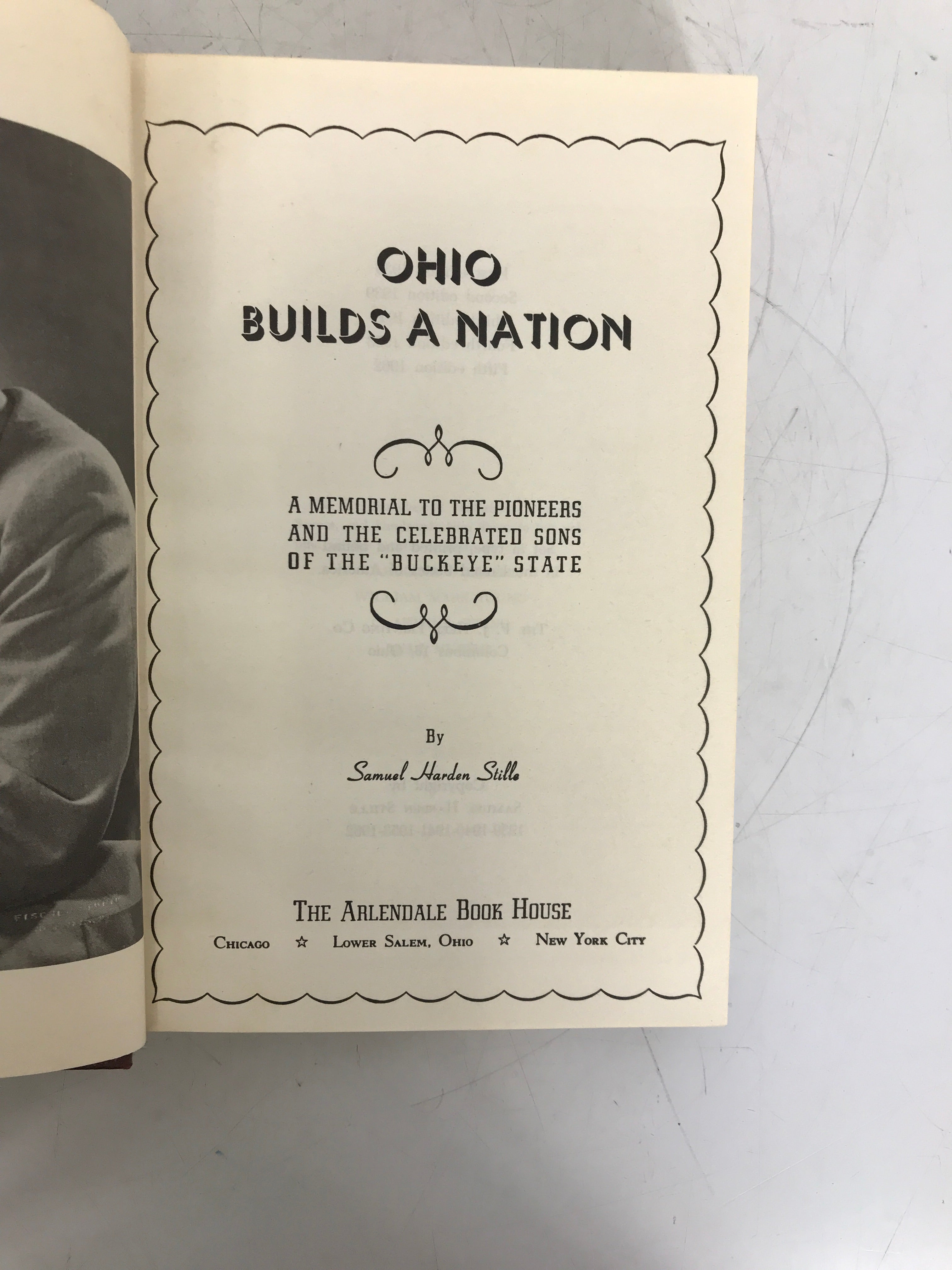Ohio Builds a Nation Samuel Harden Stille 1962 5th Ed HC DJ