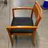Black Upholstered Wooden Frame Chair