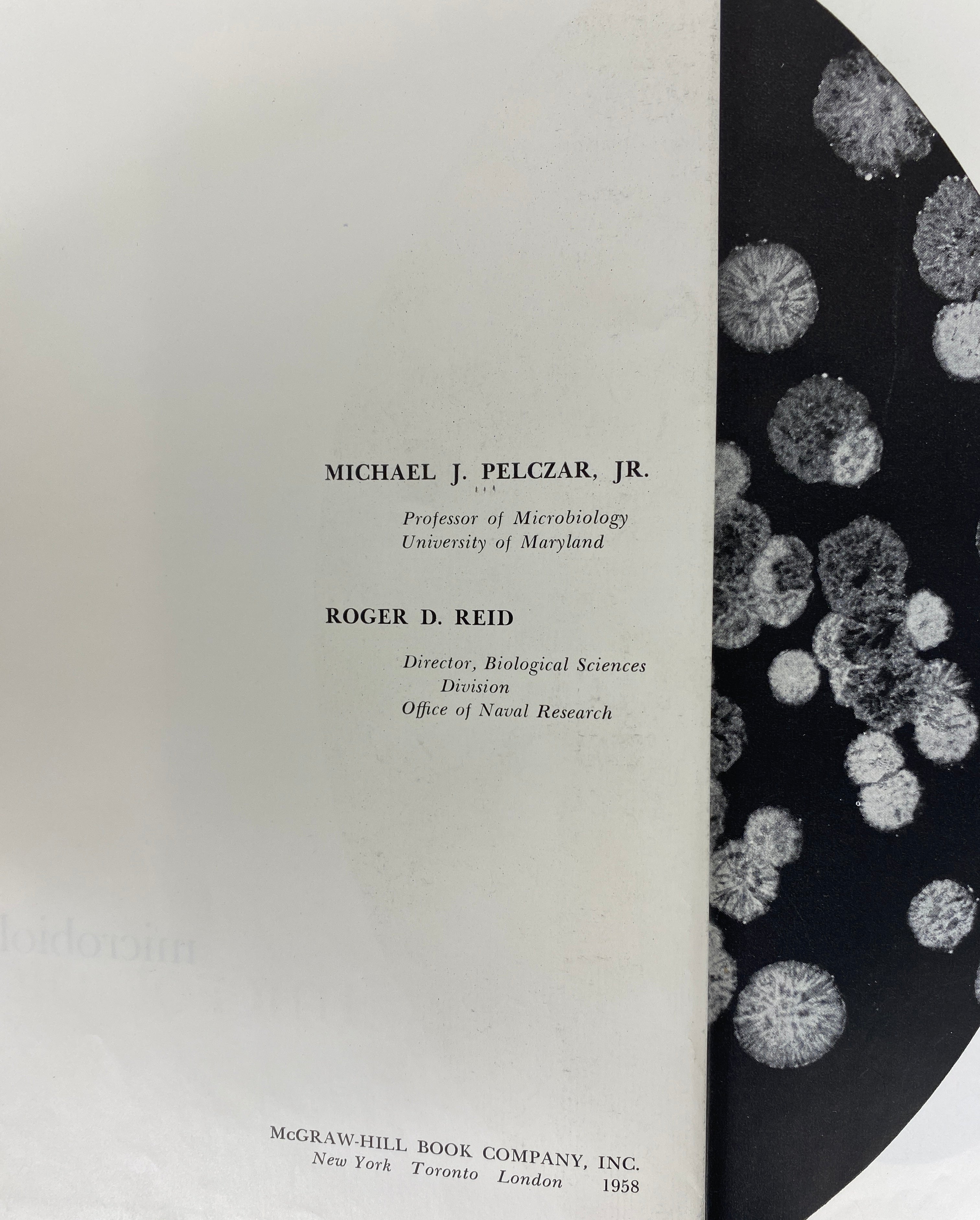 Microbiology by Pelczar/Reid 1958 Signed & Inscribed Ex-Library HC