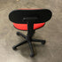Red Upholstered Rolling Stool/Chair
