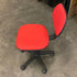 Red Upholstered Rolling Stool/Chair