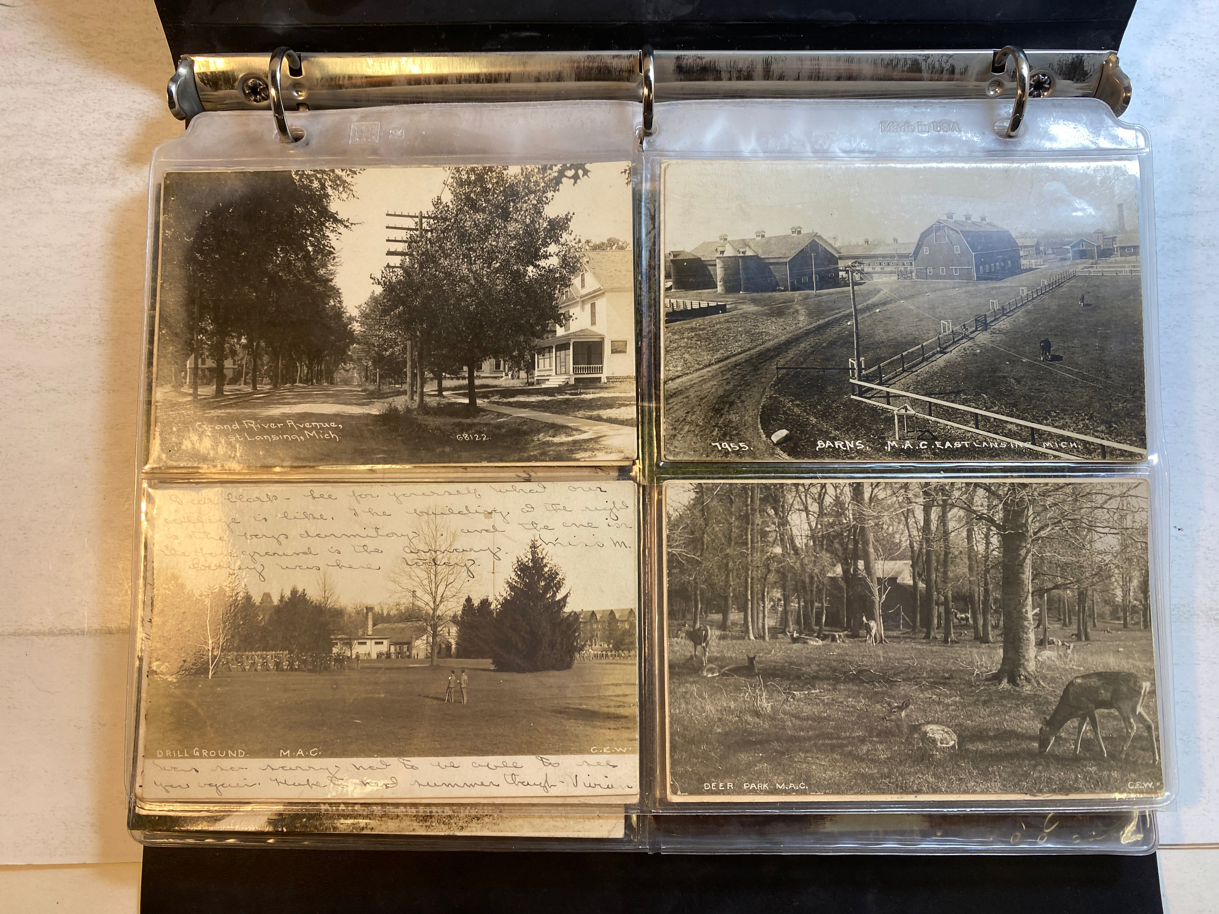 Collection of 90+ Vintage MSU Lansing East Lansing Postcards