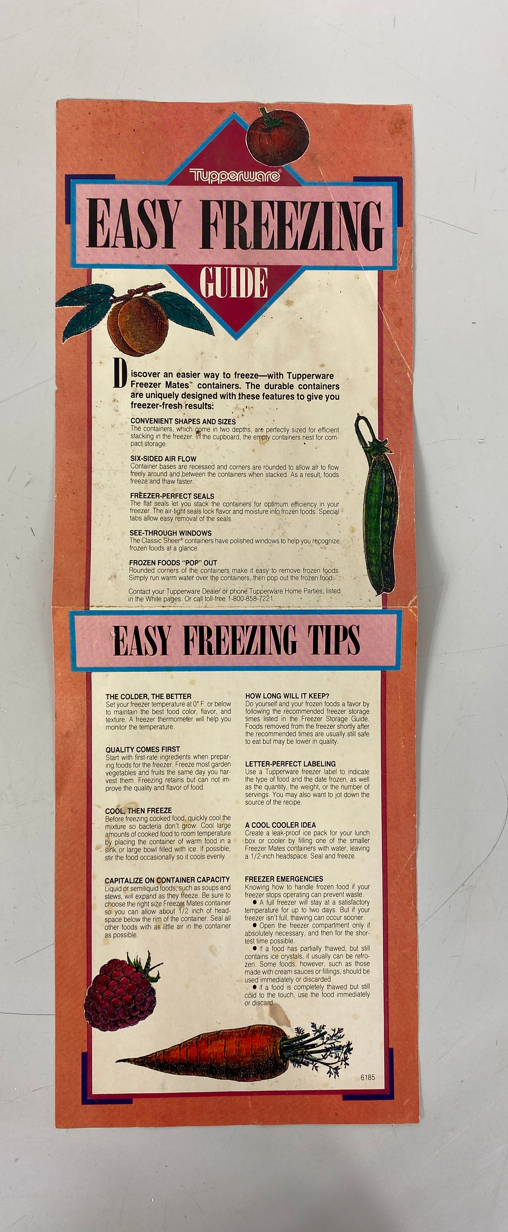 2 Vtg Food Storage Guides: 1001 Frozen Food Hints 1957/USDA Bulletin 410 1977 SC