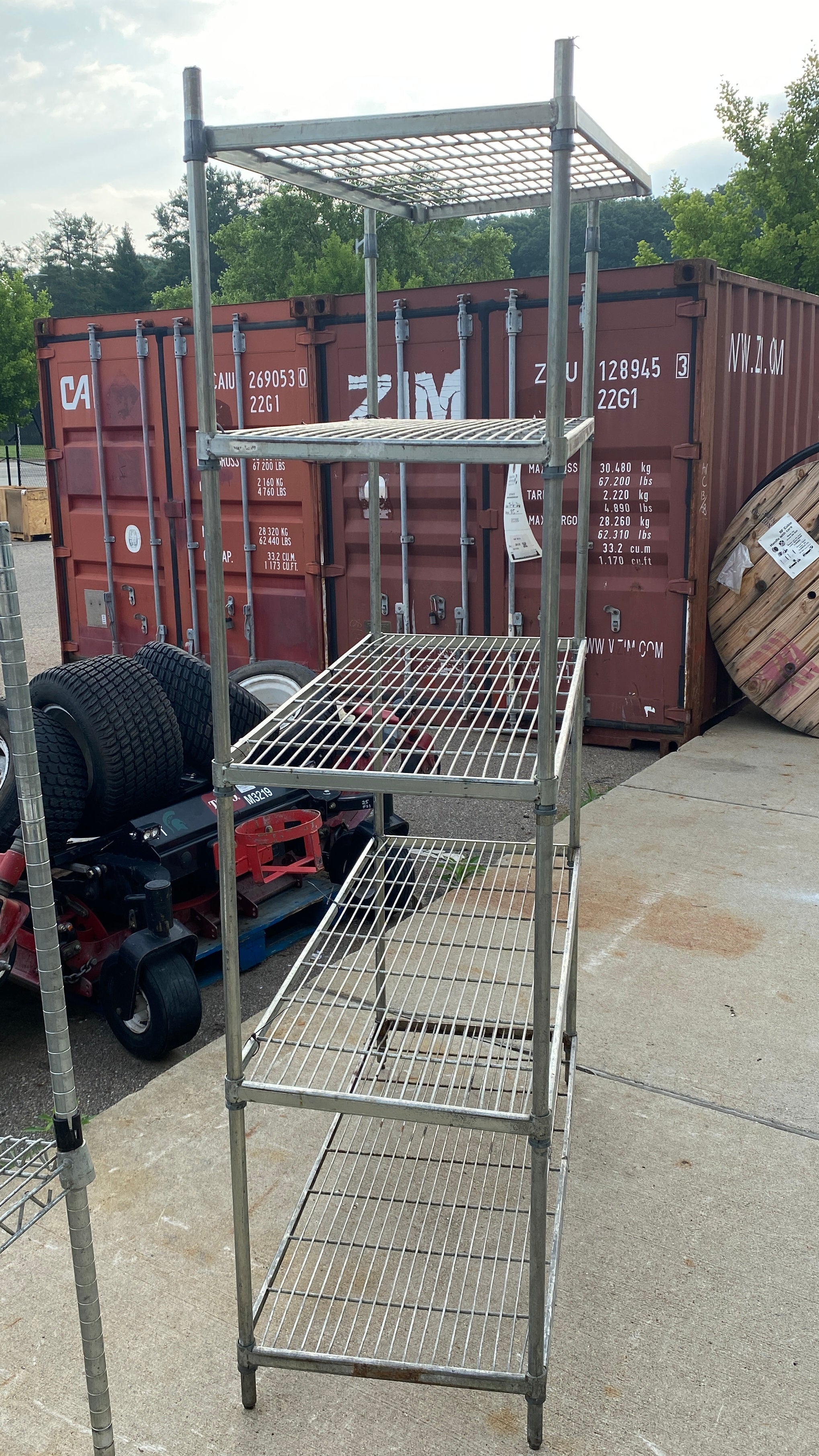PostMaster Silver 5 Tier Shelf