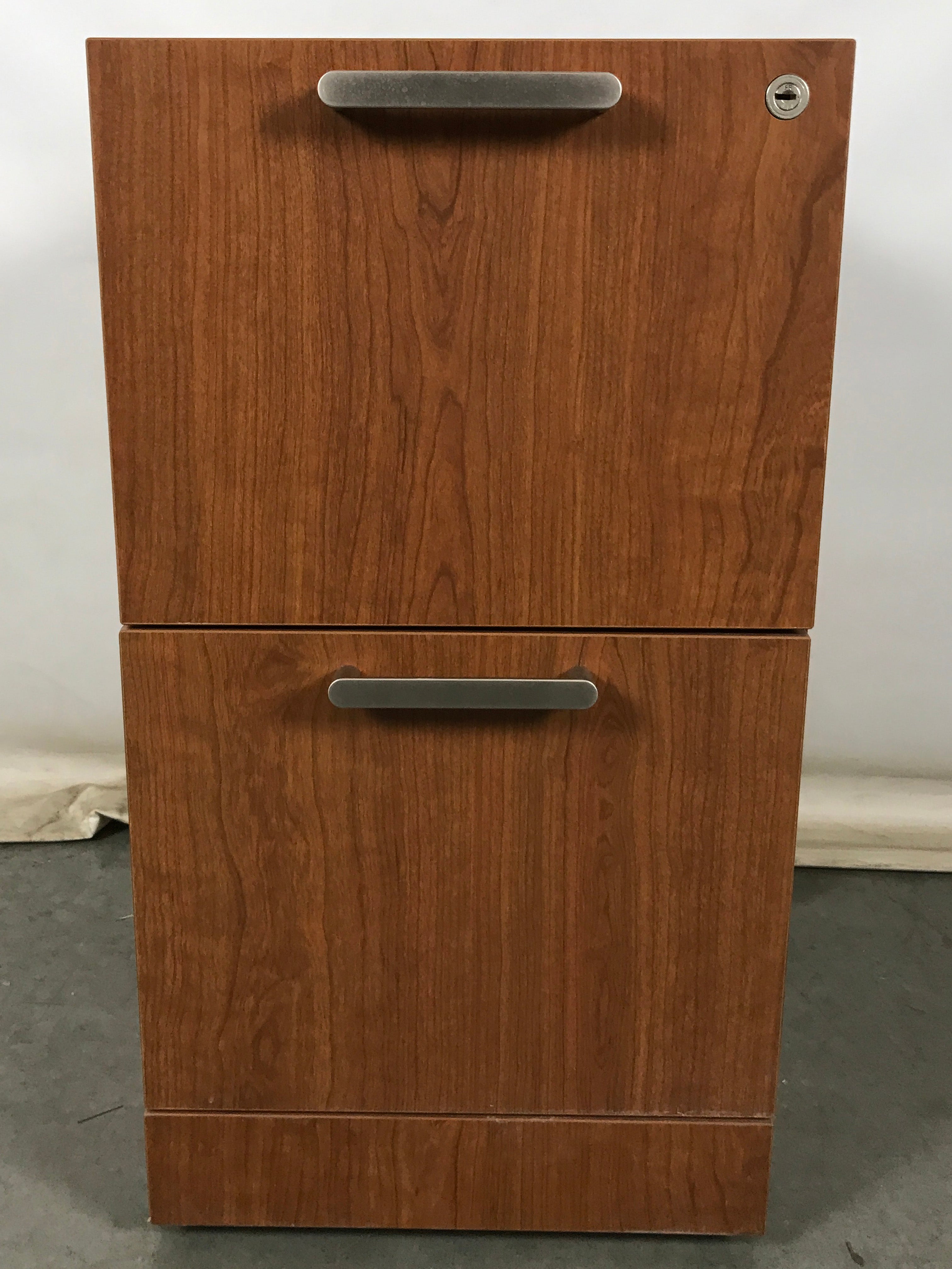 Steelcase 2 Drawer Wooden File Cabinet