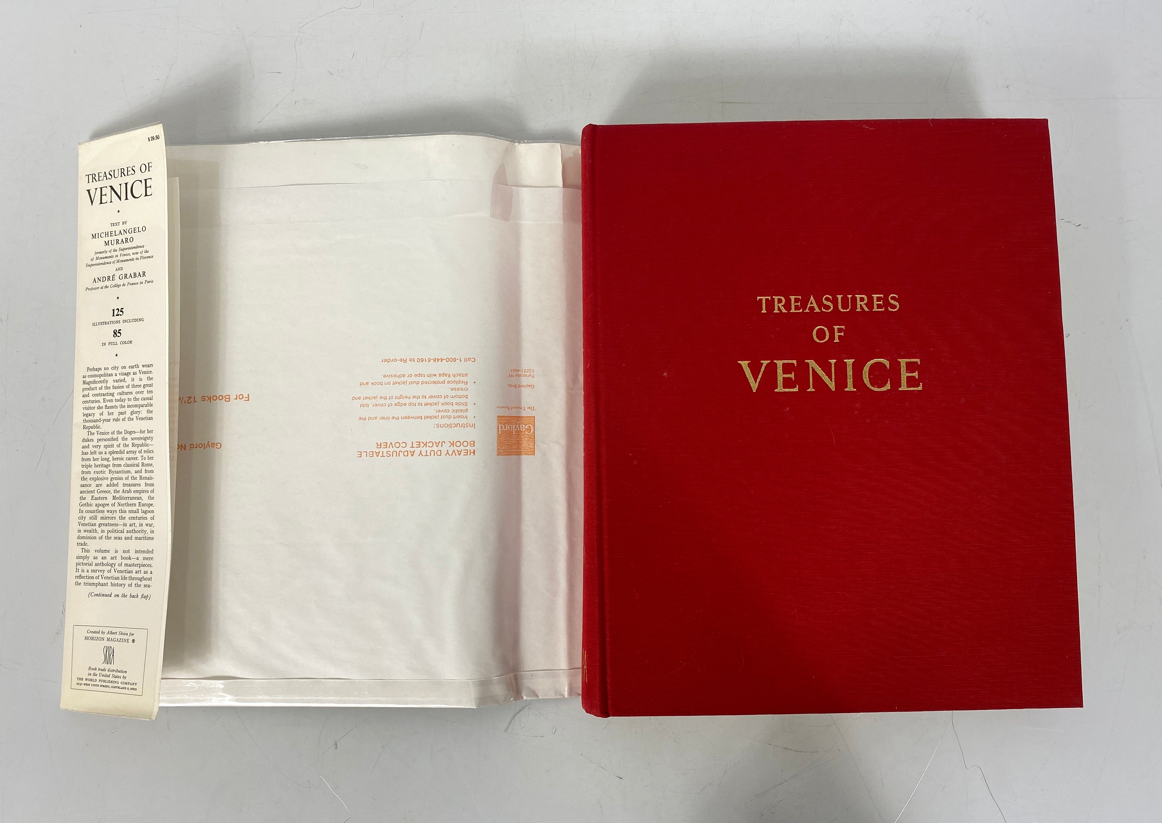 Treasures of Venice by Muraro/Grabar 1963 Oversized HC DJ