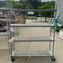 Grey Plastic 4 Tier Wheeled Shelf/Rack