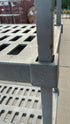 Grey Plastic 4 Tier Wheeled Shelf/Rack