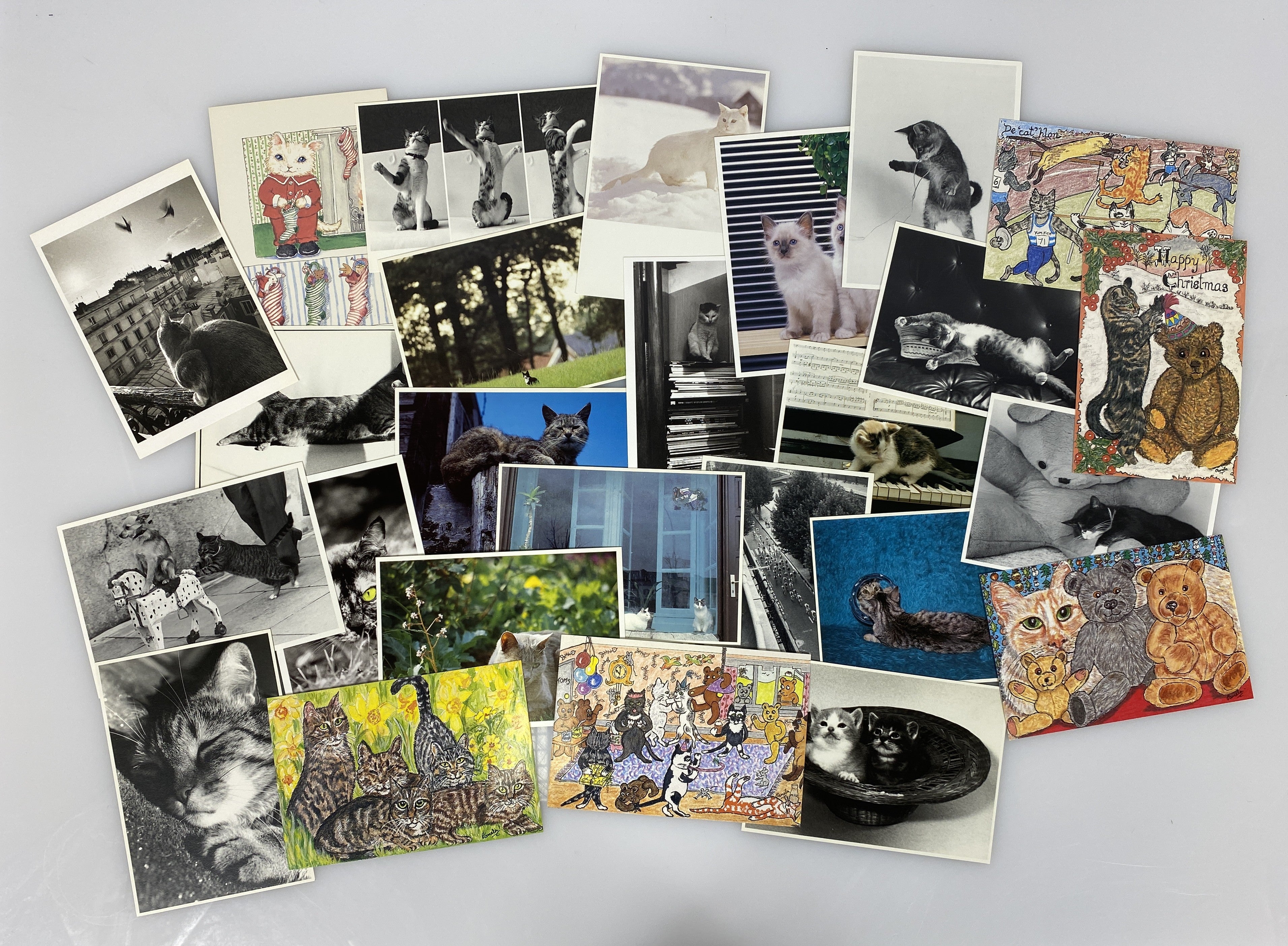 Misc. Lot of 26 Cat Postcards (3)