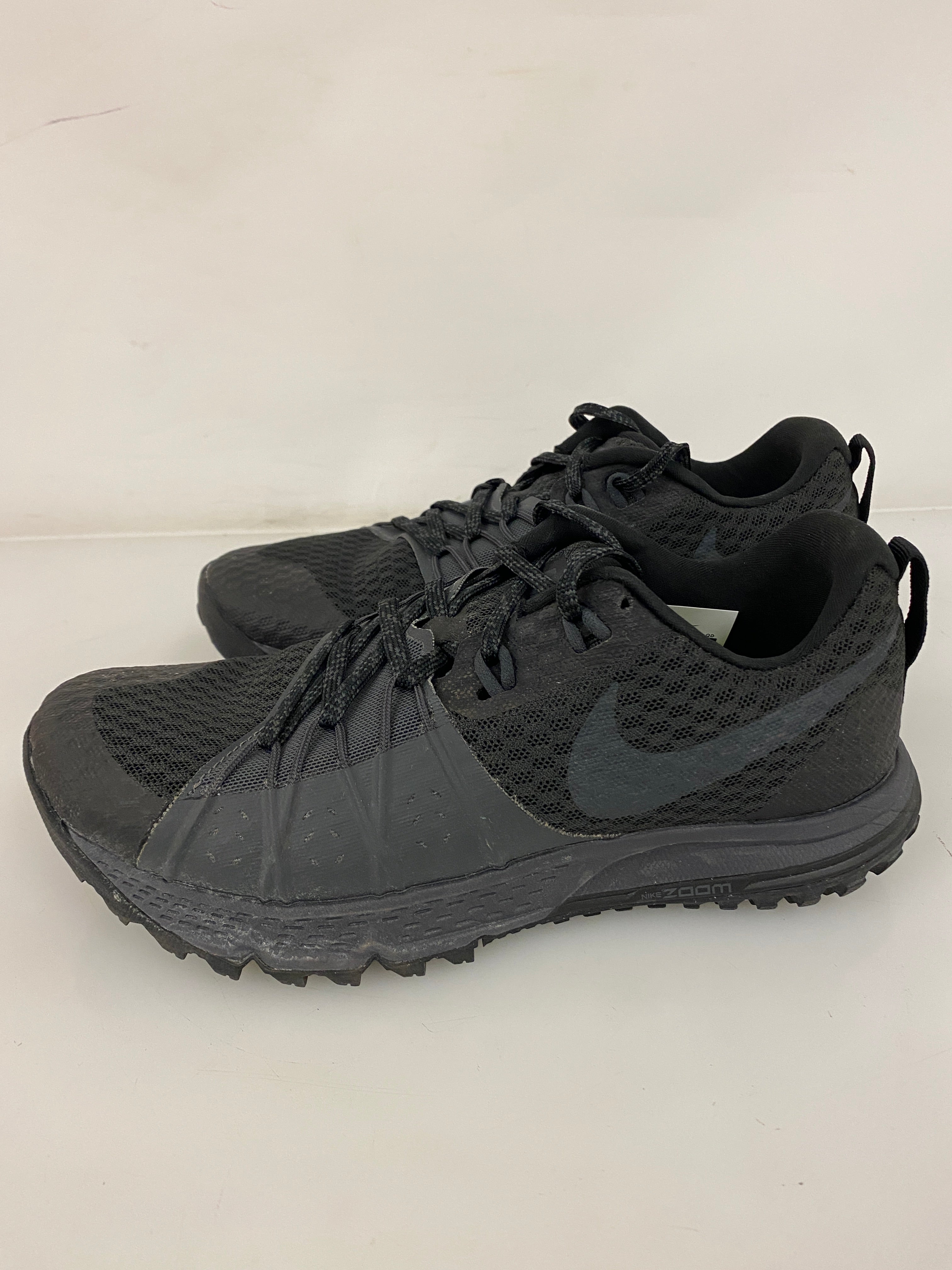 Women's Nike Air Zoom Wildhorse 4 Black Running Shoes Size 7.5