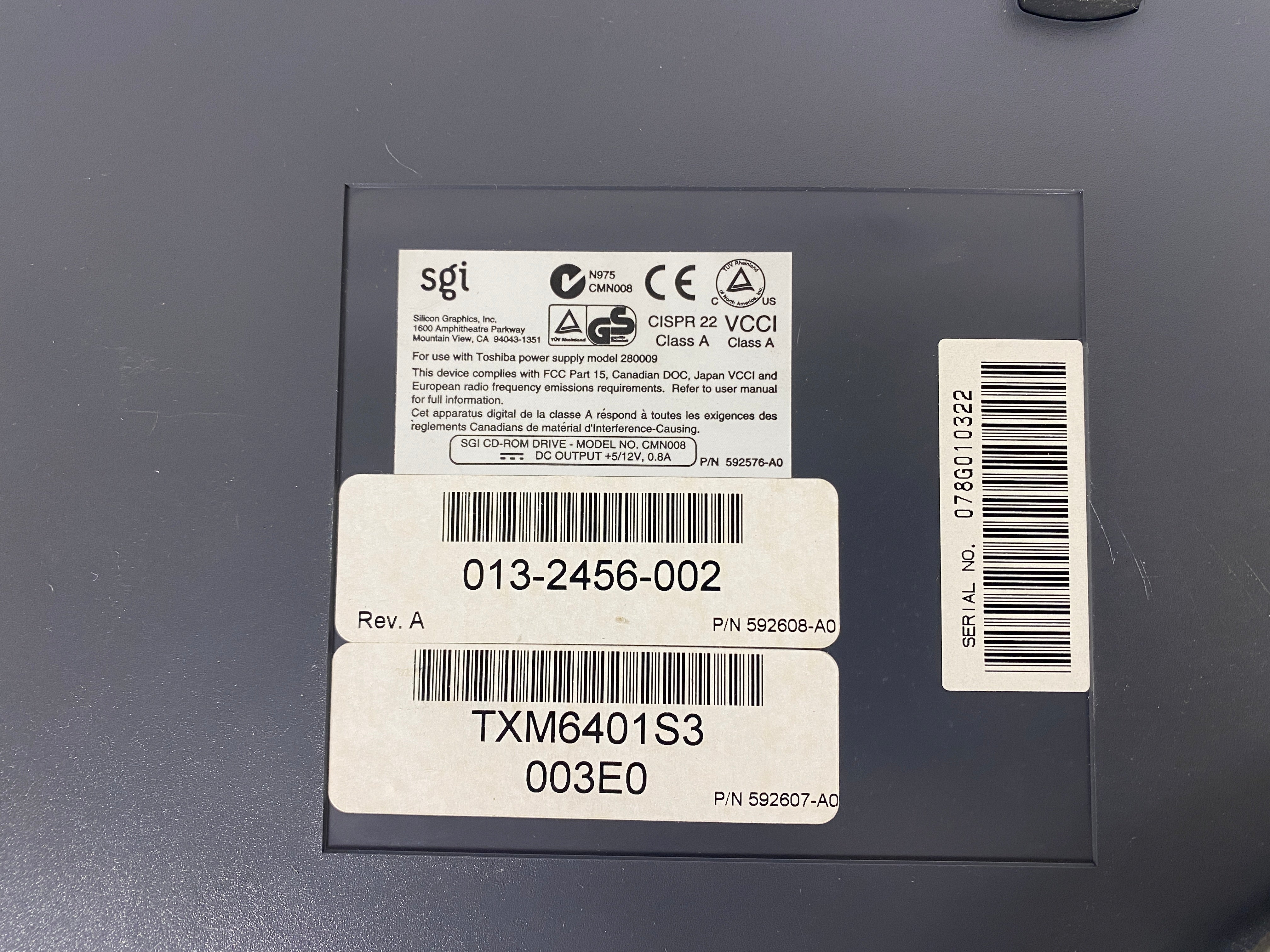 Vintage Silicon Graphics SGI CMN008 CD-ROM Drive