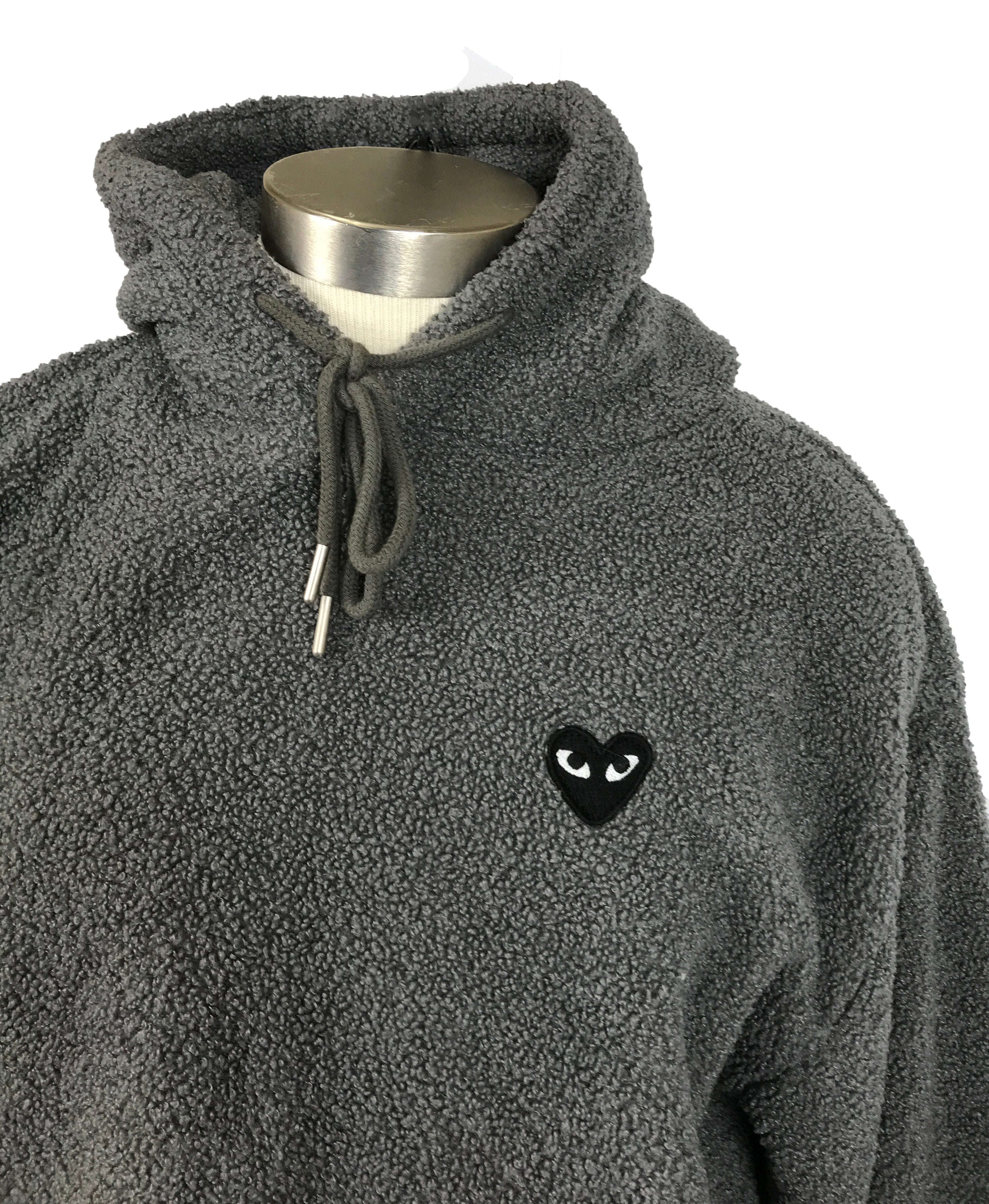 Comme Des Garcons Play Gray Sweatshirt Size Medium