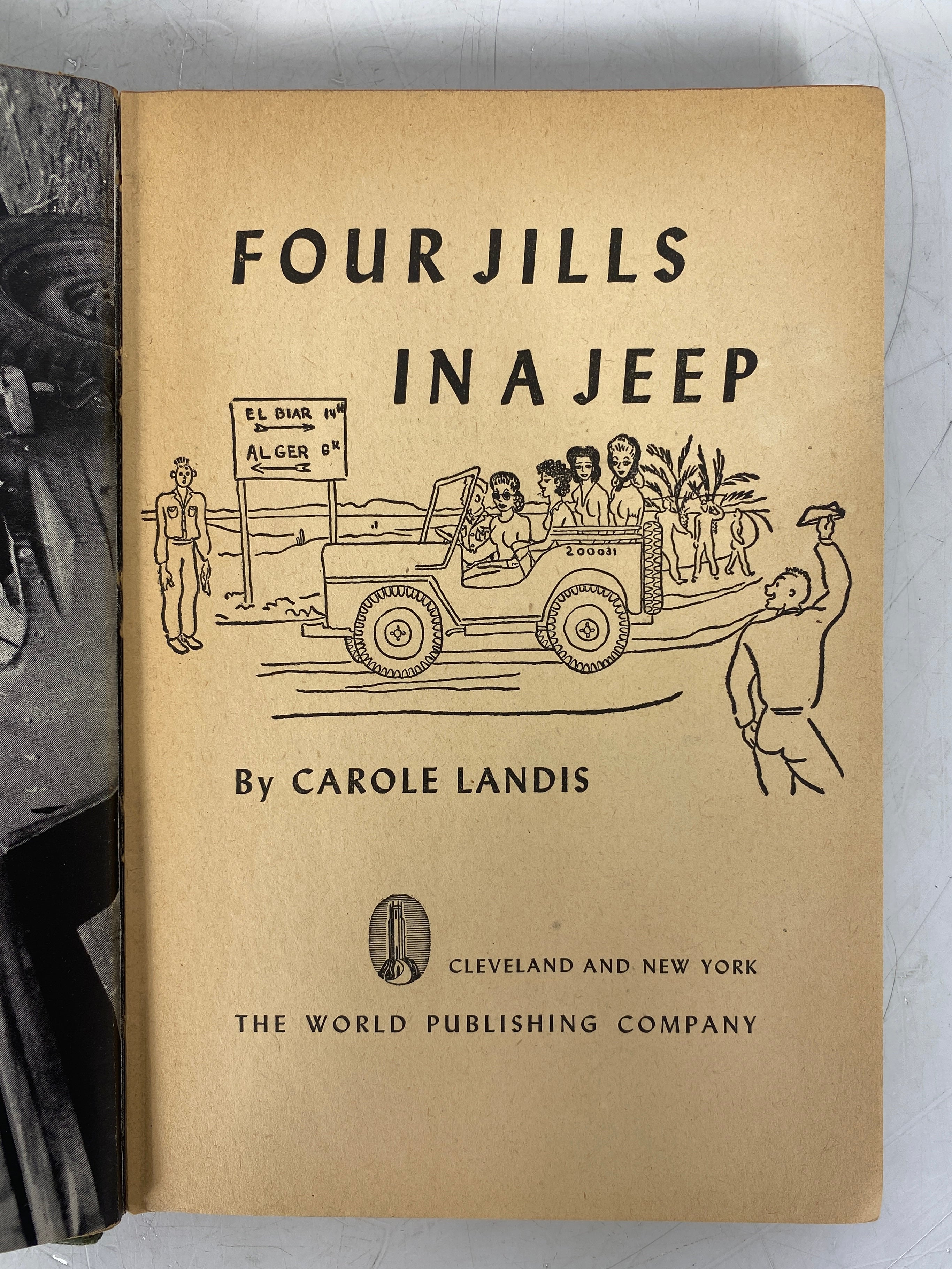 Four Jills in a Jeep by Carole Landis 1945 3rd Printing Vintage HC