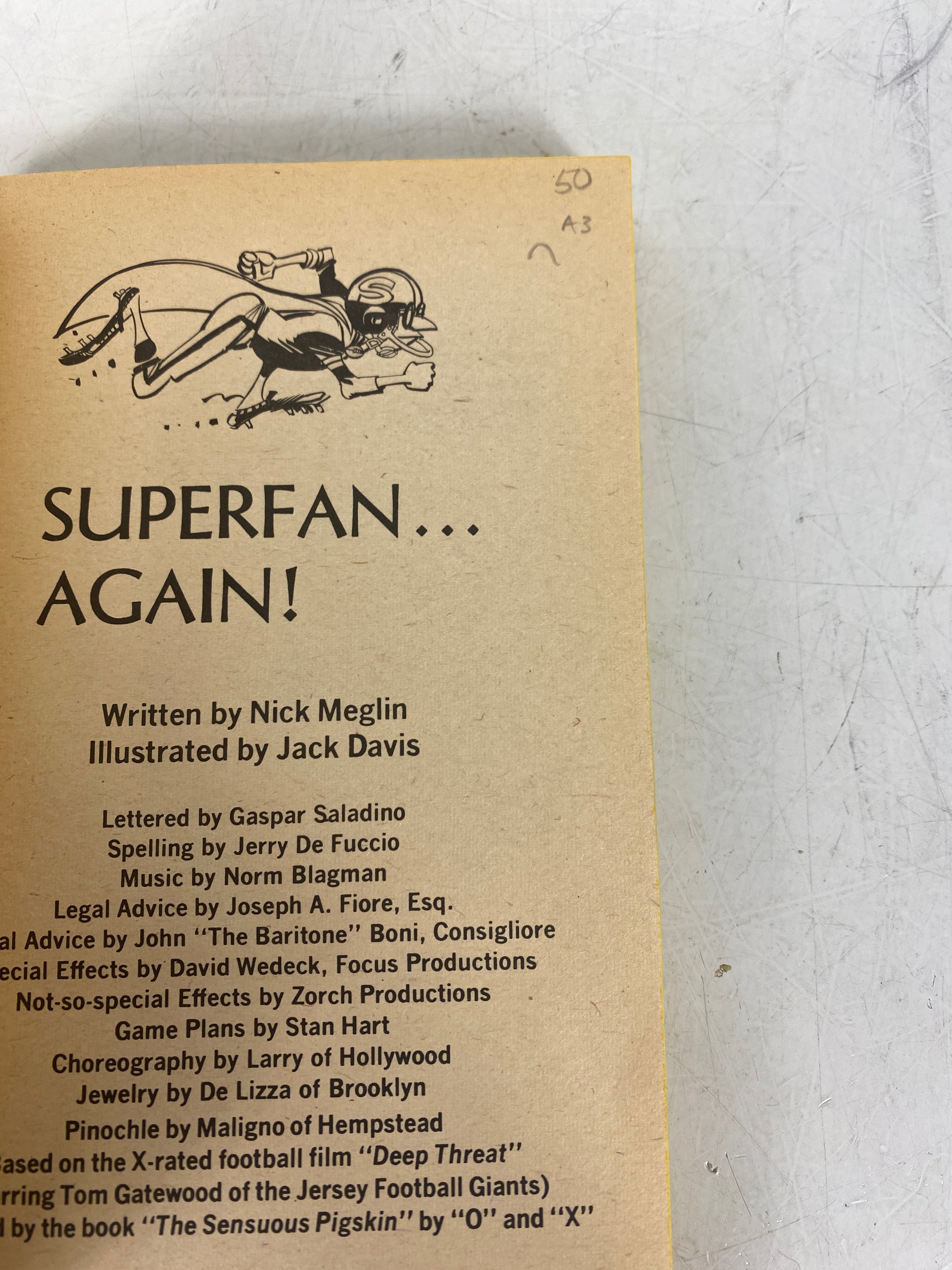 Superfan...Again! Paperback Book First Printing 1974 Nick Meglin SC