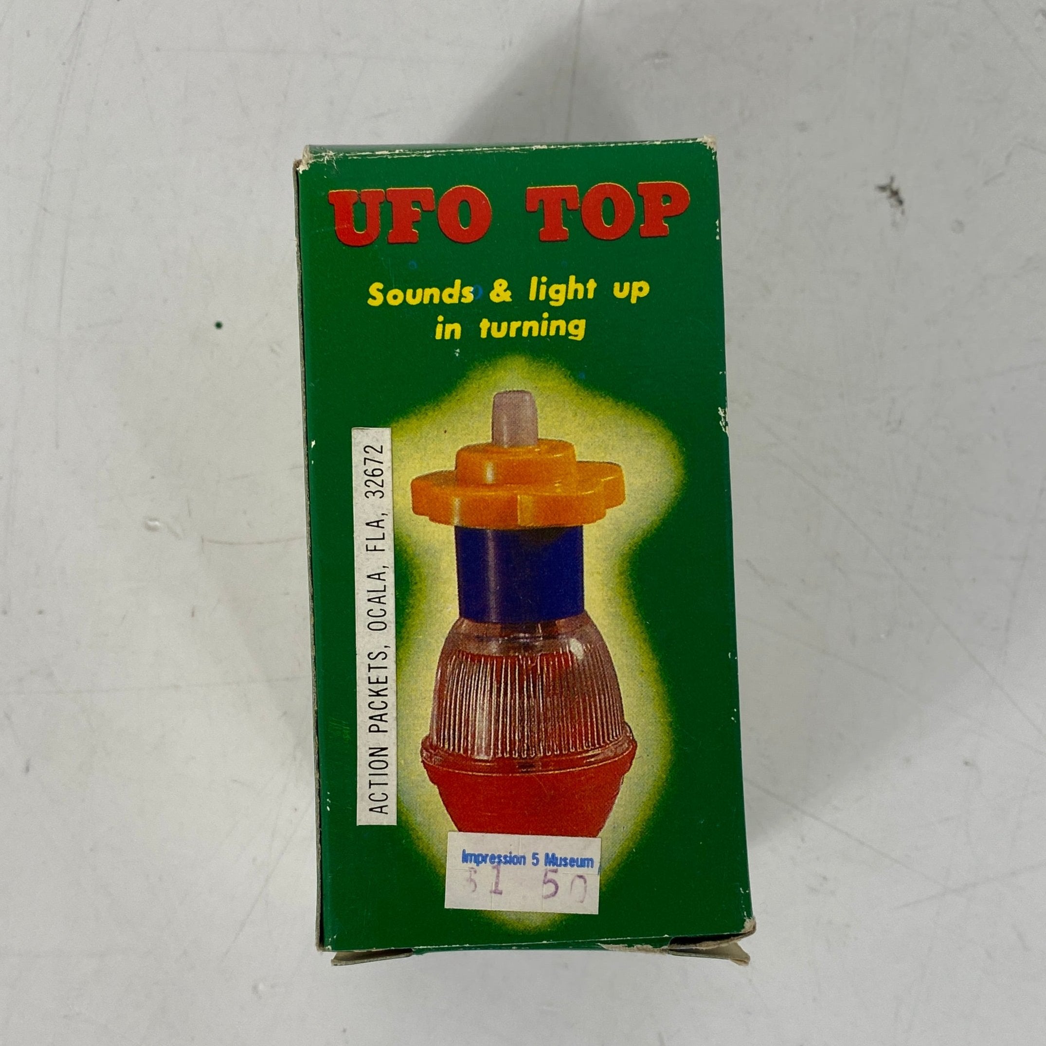 Vintage UFO Top with Lights and Sounds by Action Packets