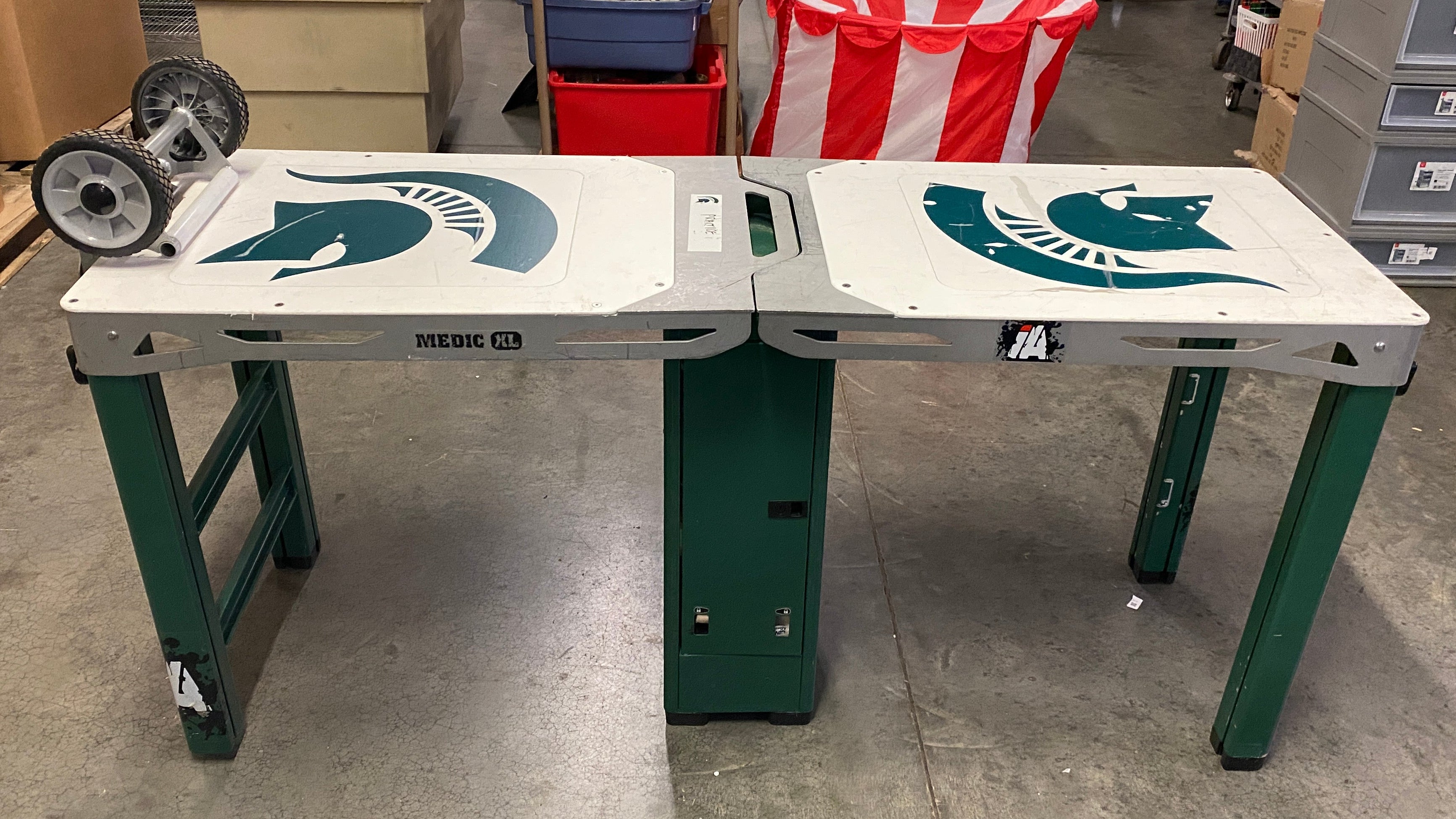 IA Medic XL #MT1000 Folding Rolling Table #1