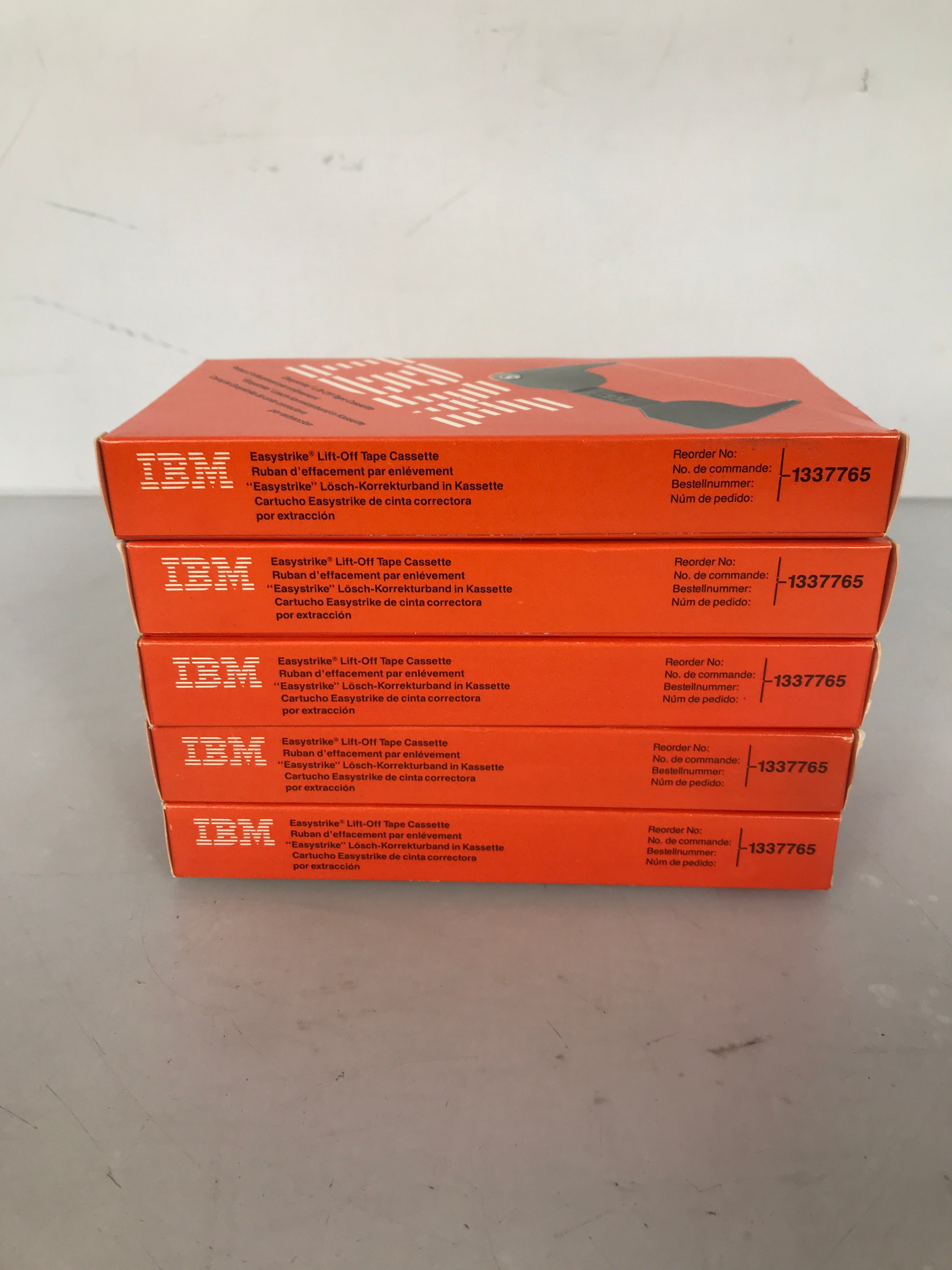 Lot of 5 IBM Easystrike Lift Off Correction Tape Cassette 1337765
