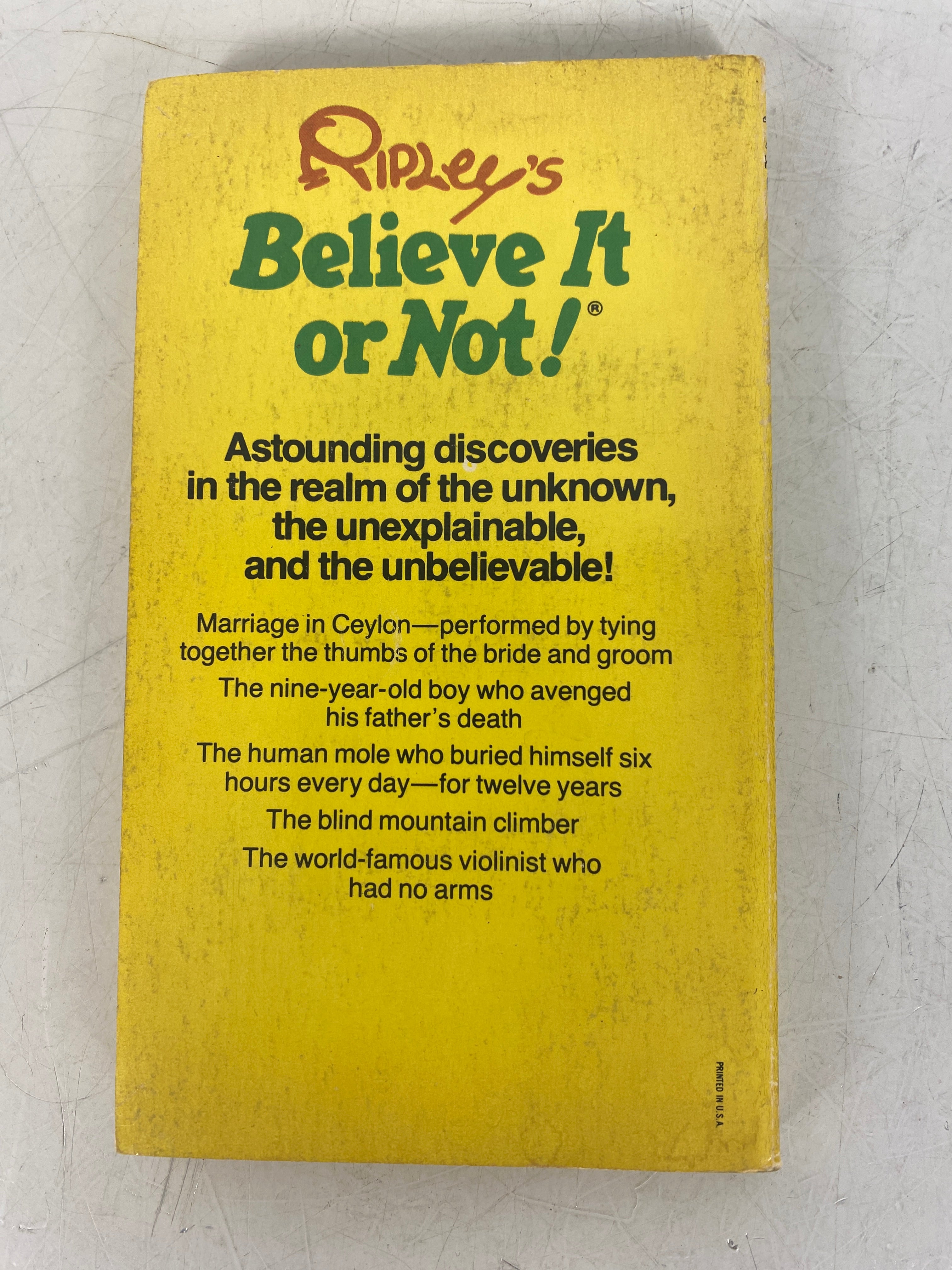 Ripley's Believe It or Not! 10th Series Paperback Book 1964  SC