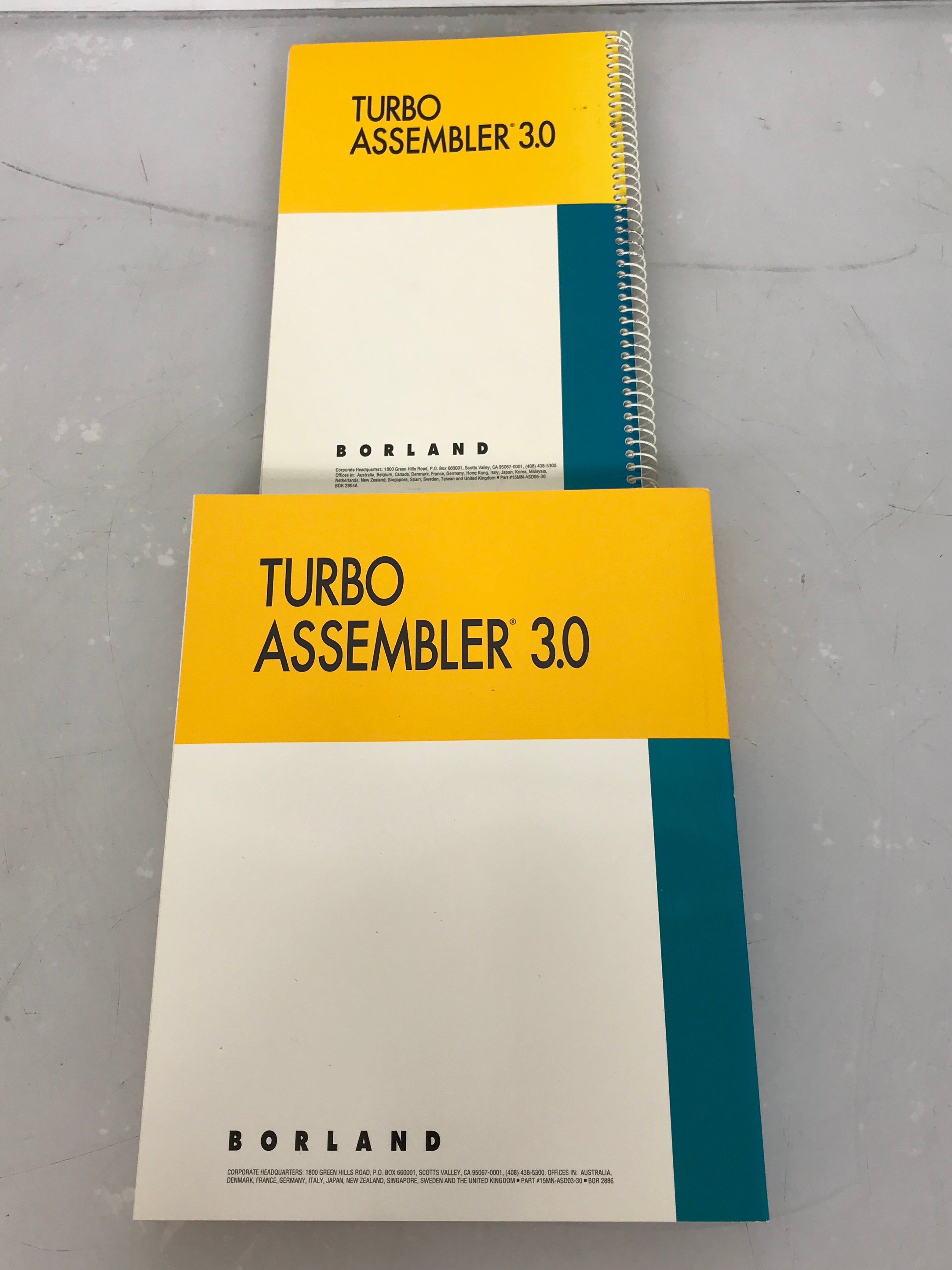 Lot of 2 Turbo Assembler 3.0 Quick Reference Guide/Turbo Debugger 3.0 1991 SC