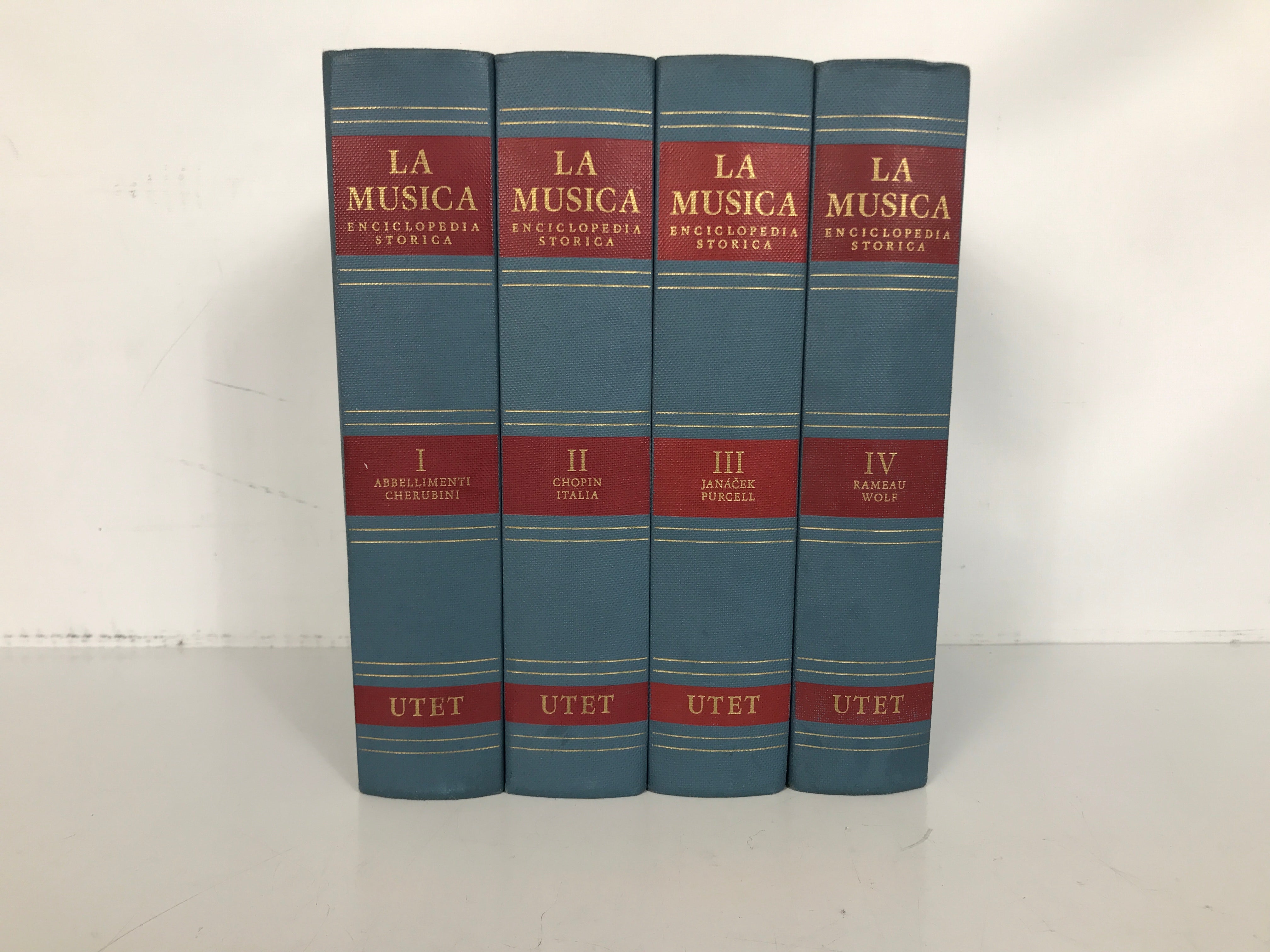 4 Vols: La Musica Enciclopedia Storica in Italian by Gatto/Basso 1978 HC