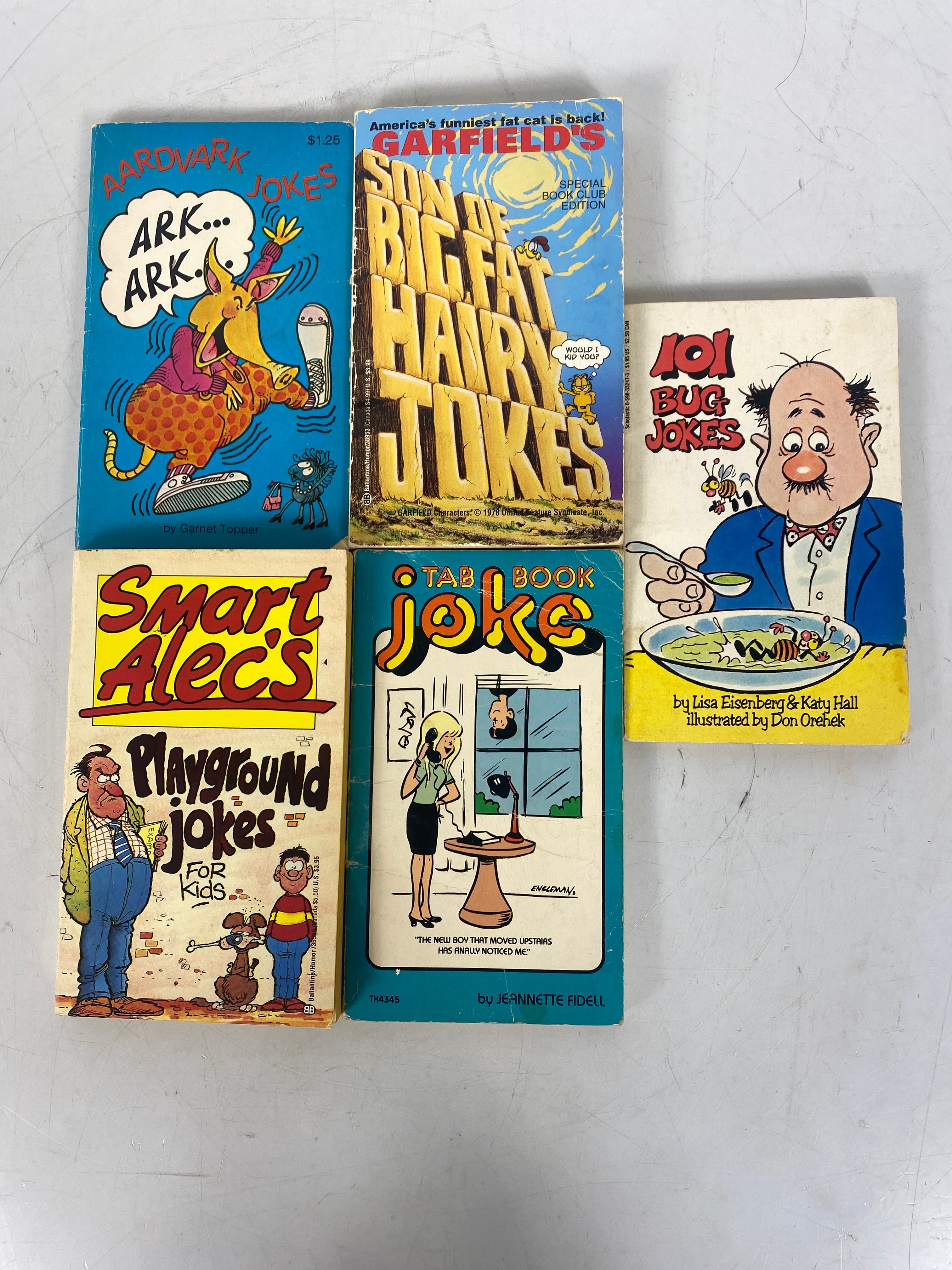 Lot of 5 Paperback Joke Books 1970s-1990s SC