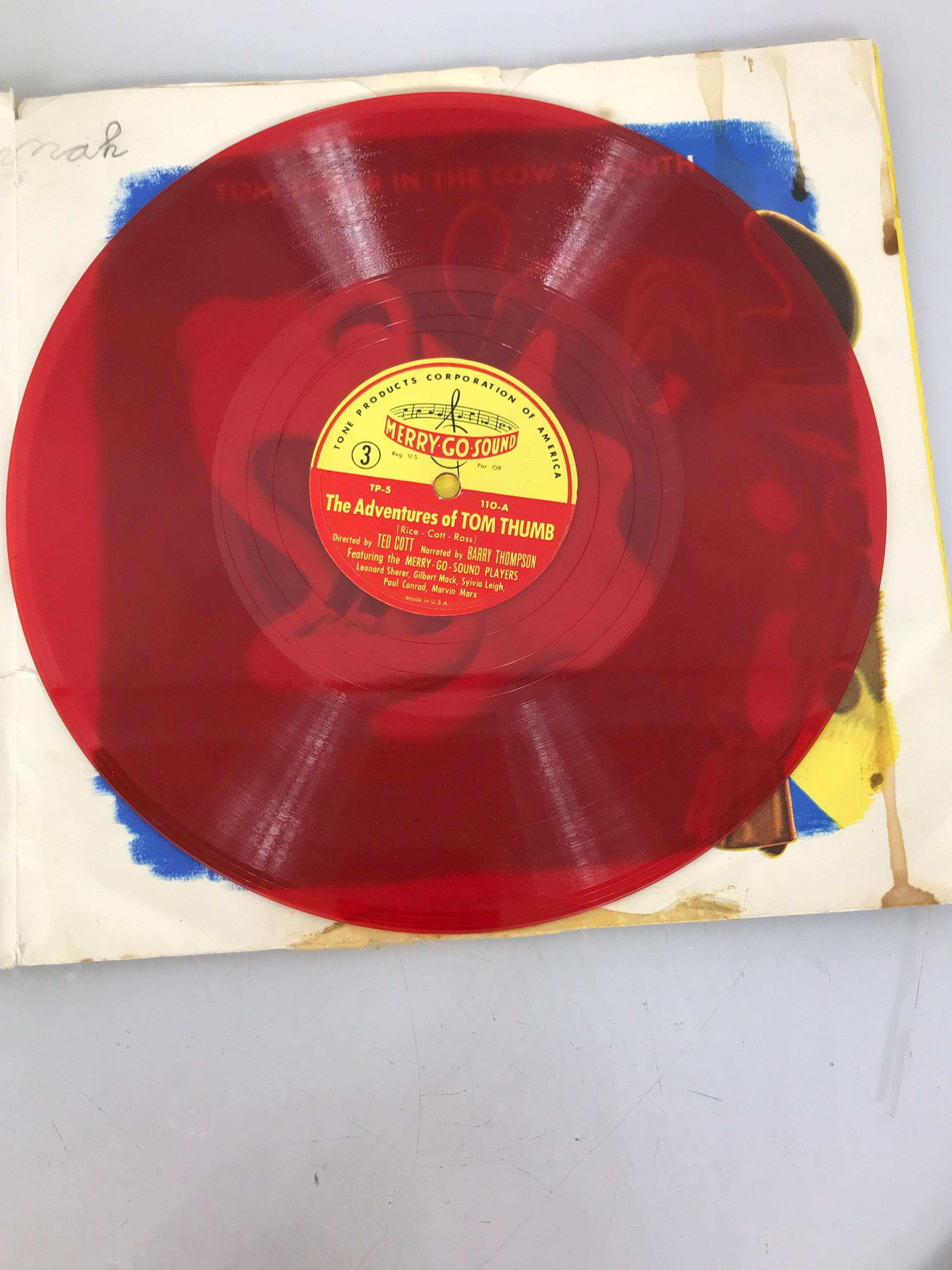 The Adventures of Tom Thumb 2 Record 10" 78 RPM