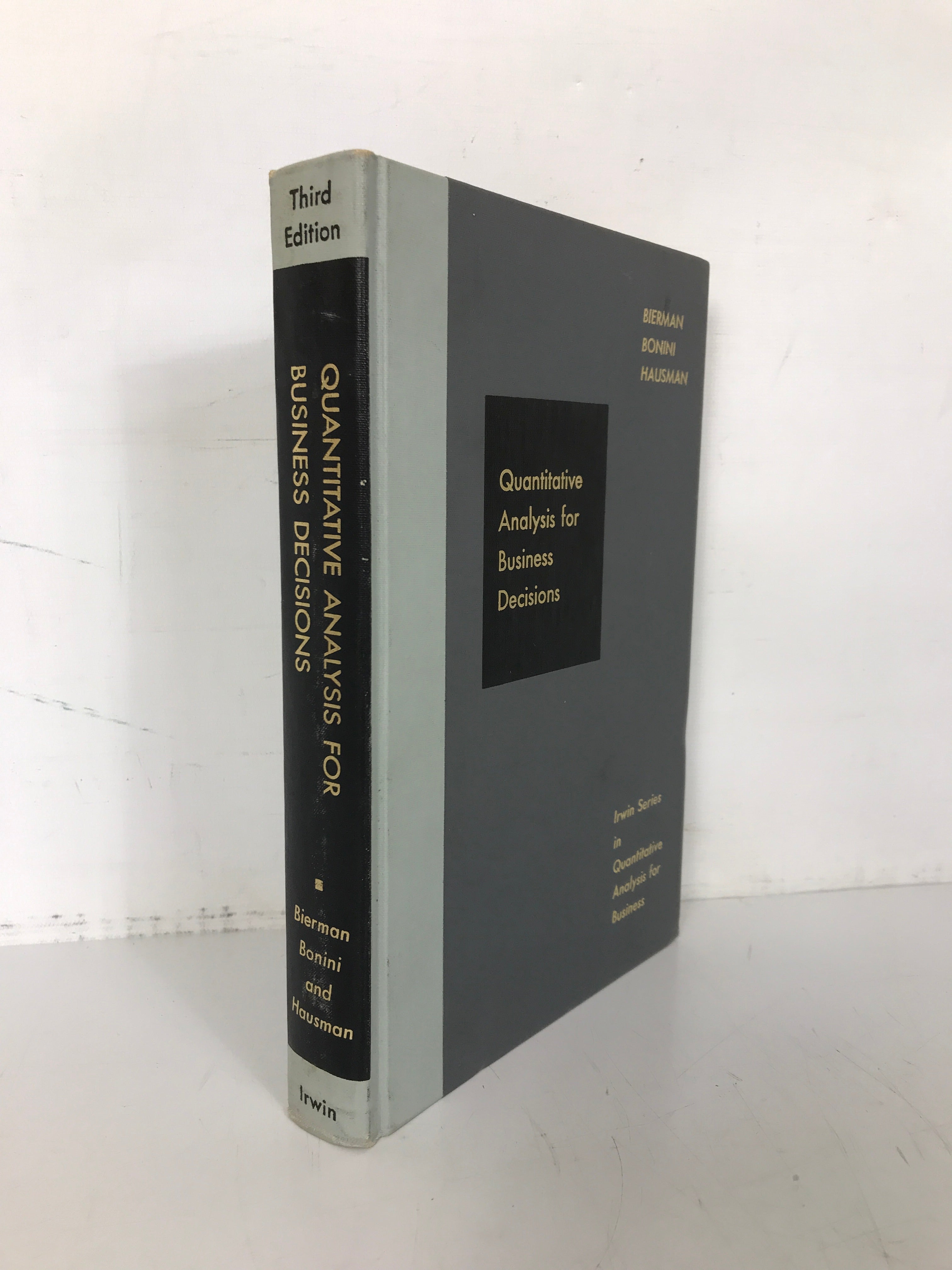 Quantitative Analysis for Business Decisions Irwin Series 1971 3rd Ed HC