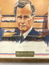Framed 1992 Presidential Debates Poster Hosted on MSU Campus Perot Bush & Clinton