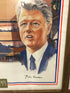 Framed 1992 Presidential Debates Poster Hosted on MSU Campus Perot Bush & Clinton